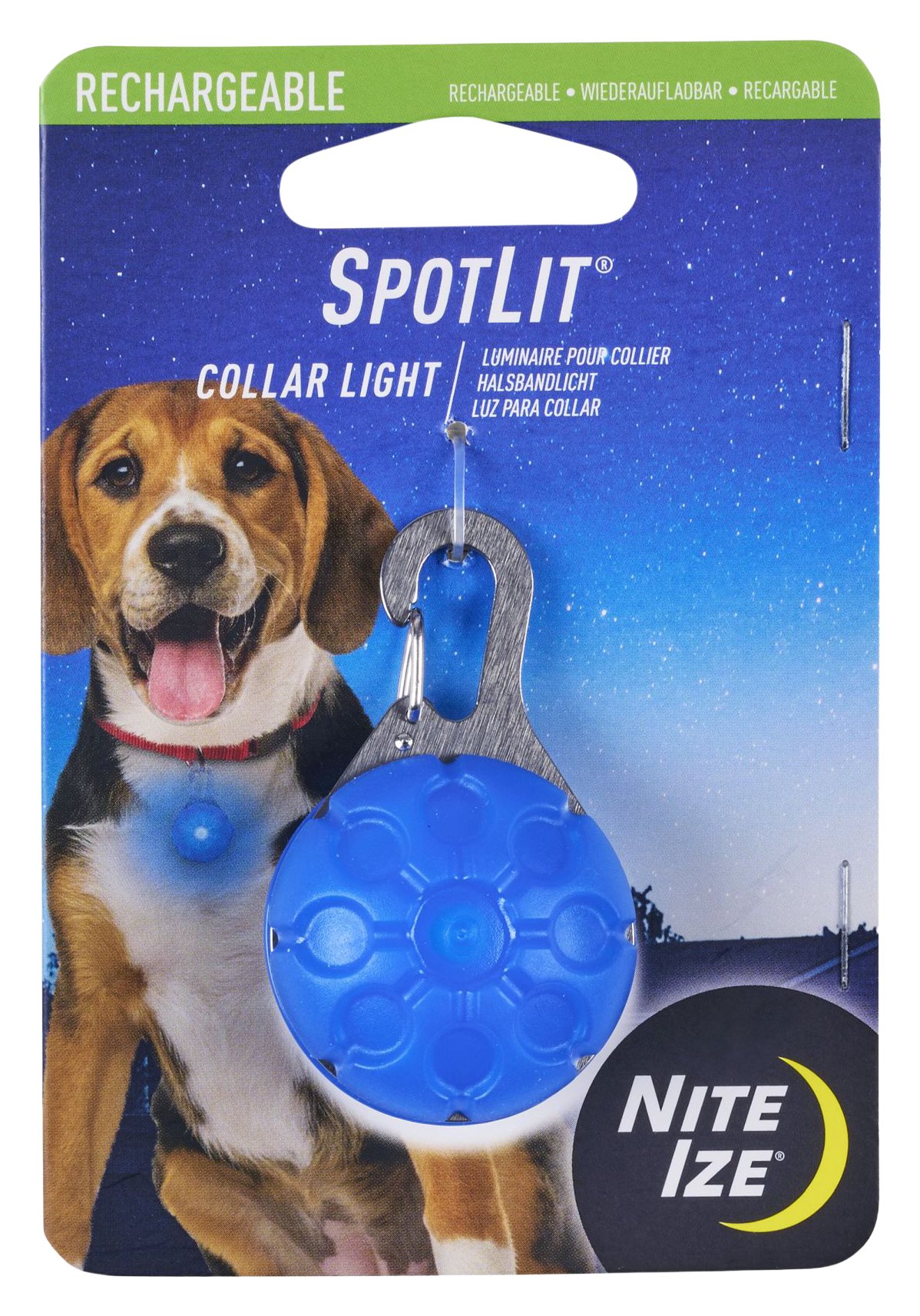 Nite Ize SpotLit Rechargeable Collar Light - Blue