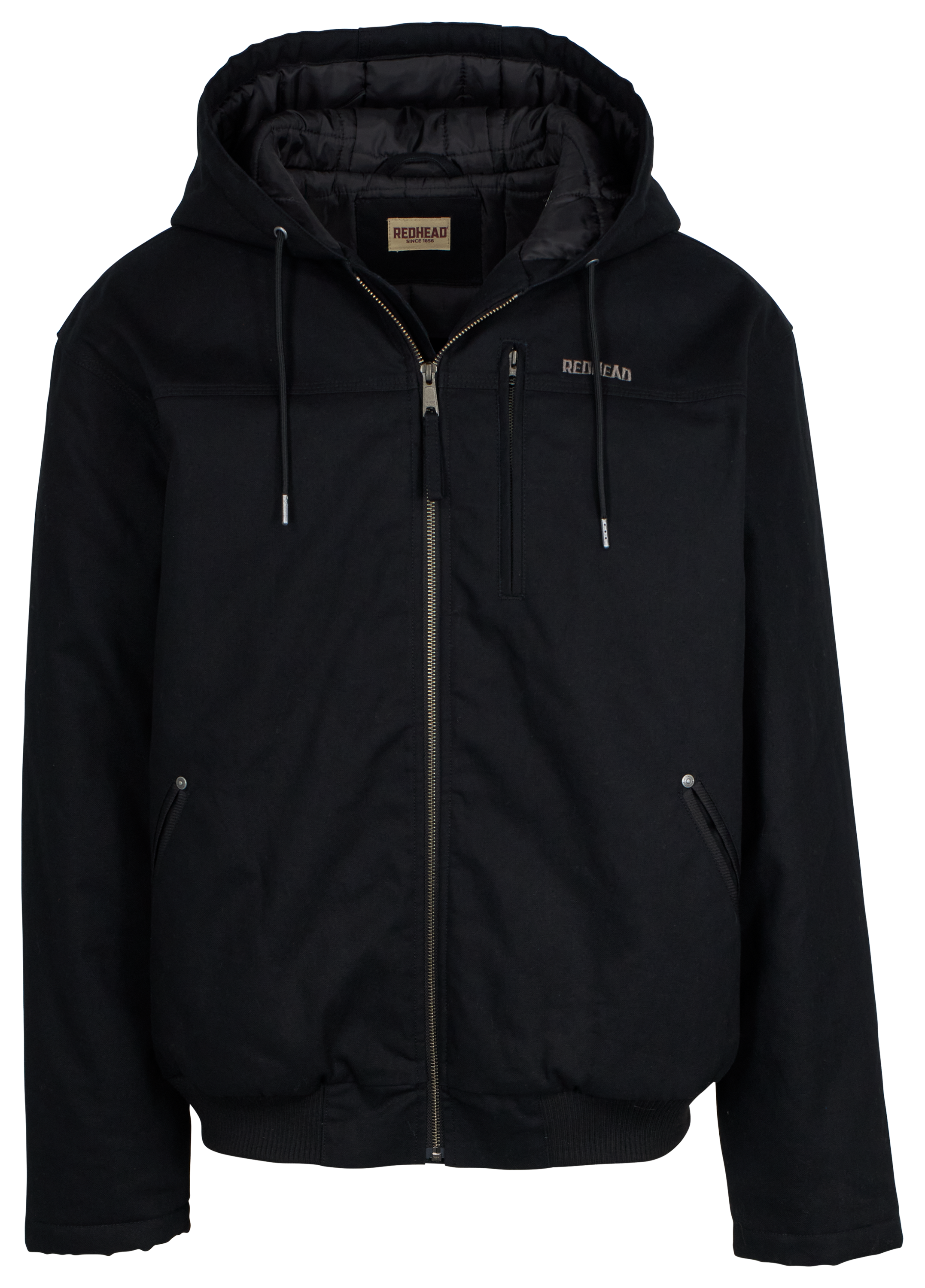 Image of RedHead Pro Series Insulated Canvas Hooded Work Jacket - Black - S