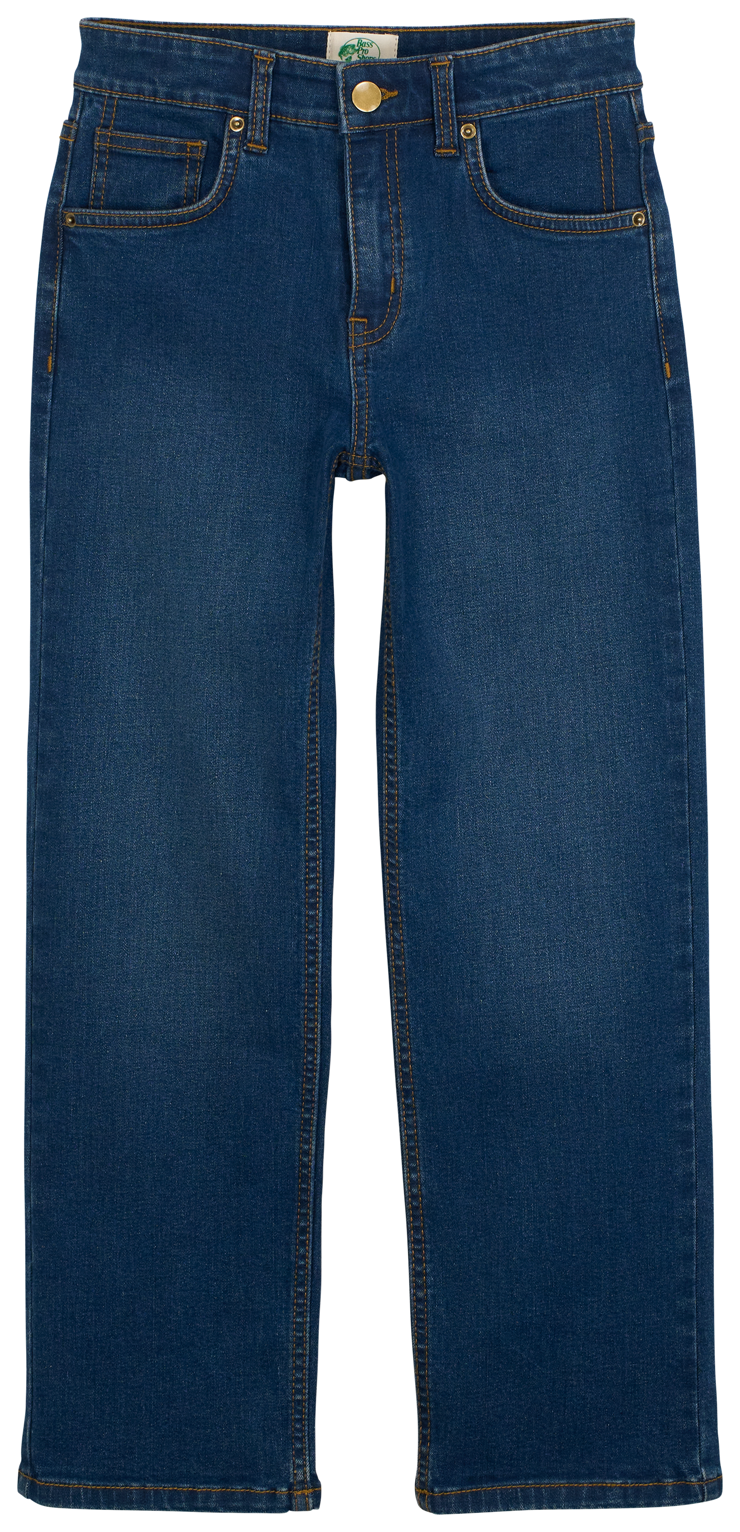 Image of Bass Pro Shops Denim Jeans for Kids - Dark Wash