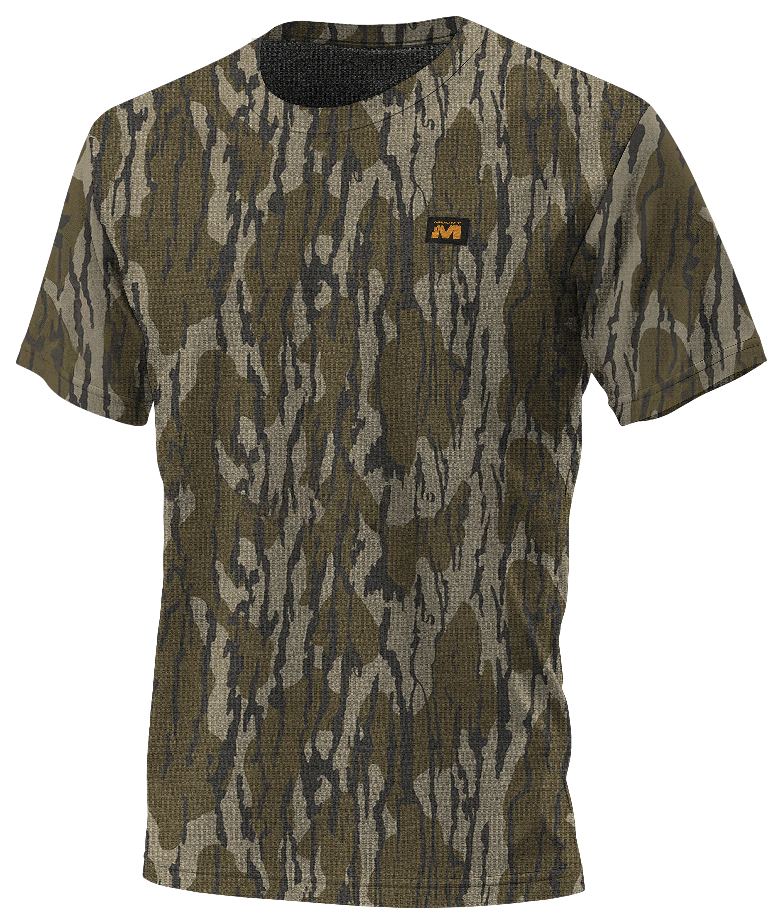 Image of Muddy DV8 Ambush Short-Sleeve Shirt for Men - Mossy Oak Bottomland