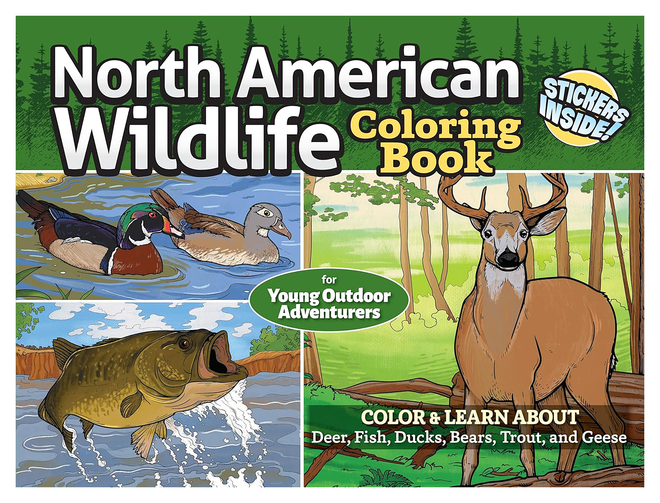 Image of North American Wildlife Coloring Book for Kids