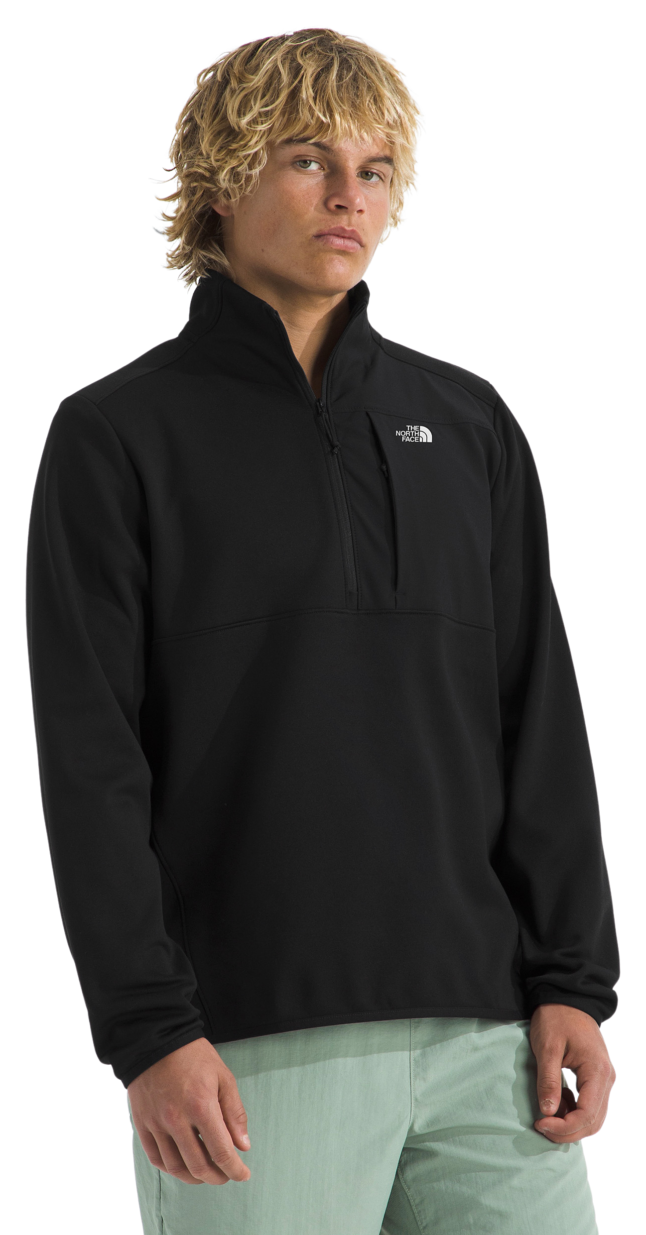 Image of The North Face TNF Performance Fleece Quarter-Zip Pullover - TNF Black - 2XL