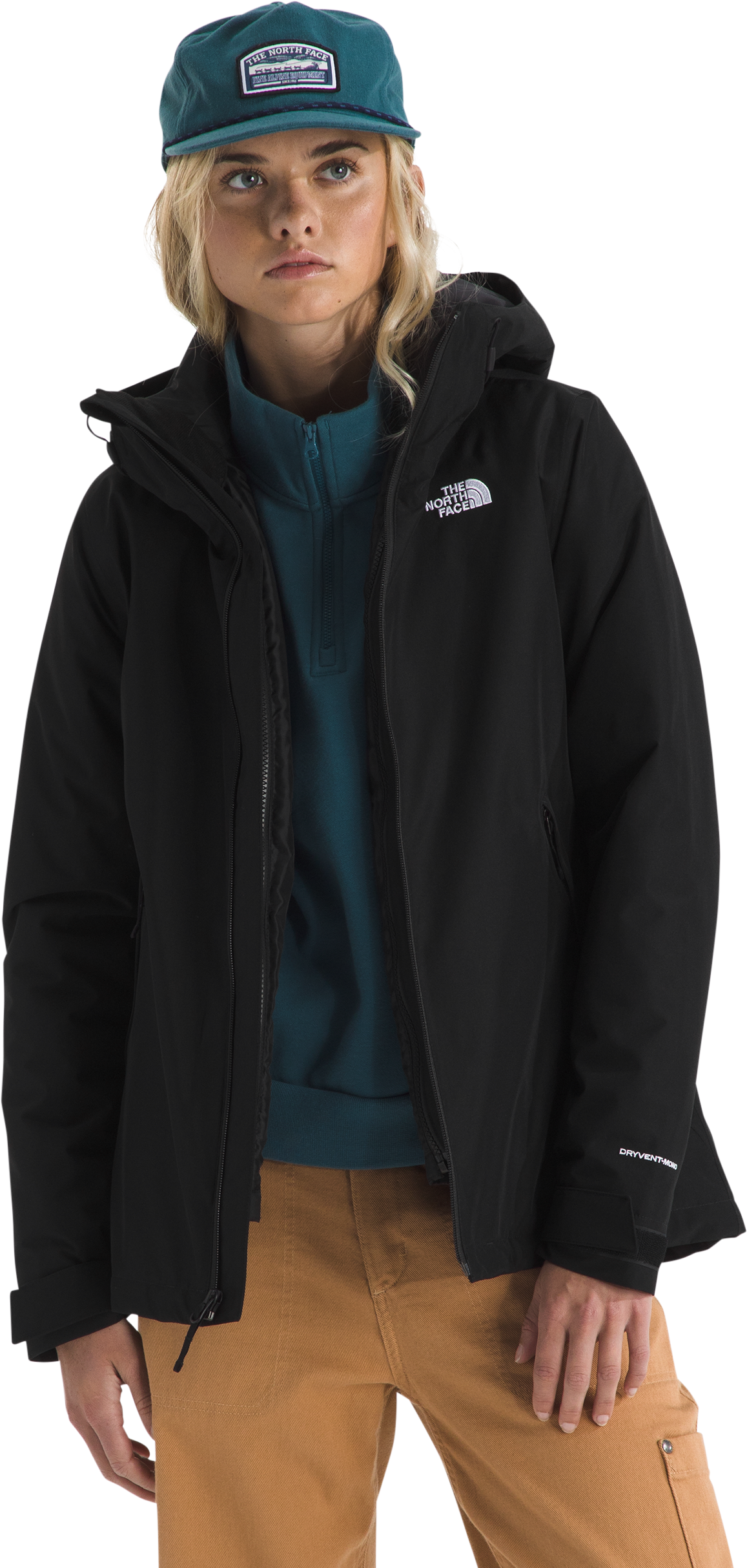 Image of The North Face Carto Mono Triclimate Hooded Jacket - TNF Black - L