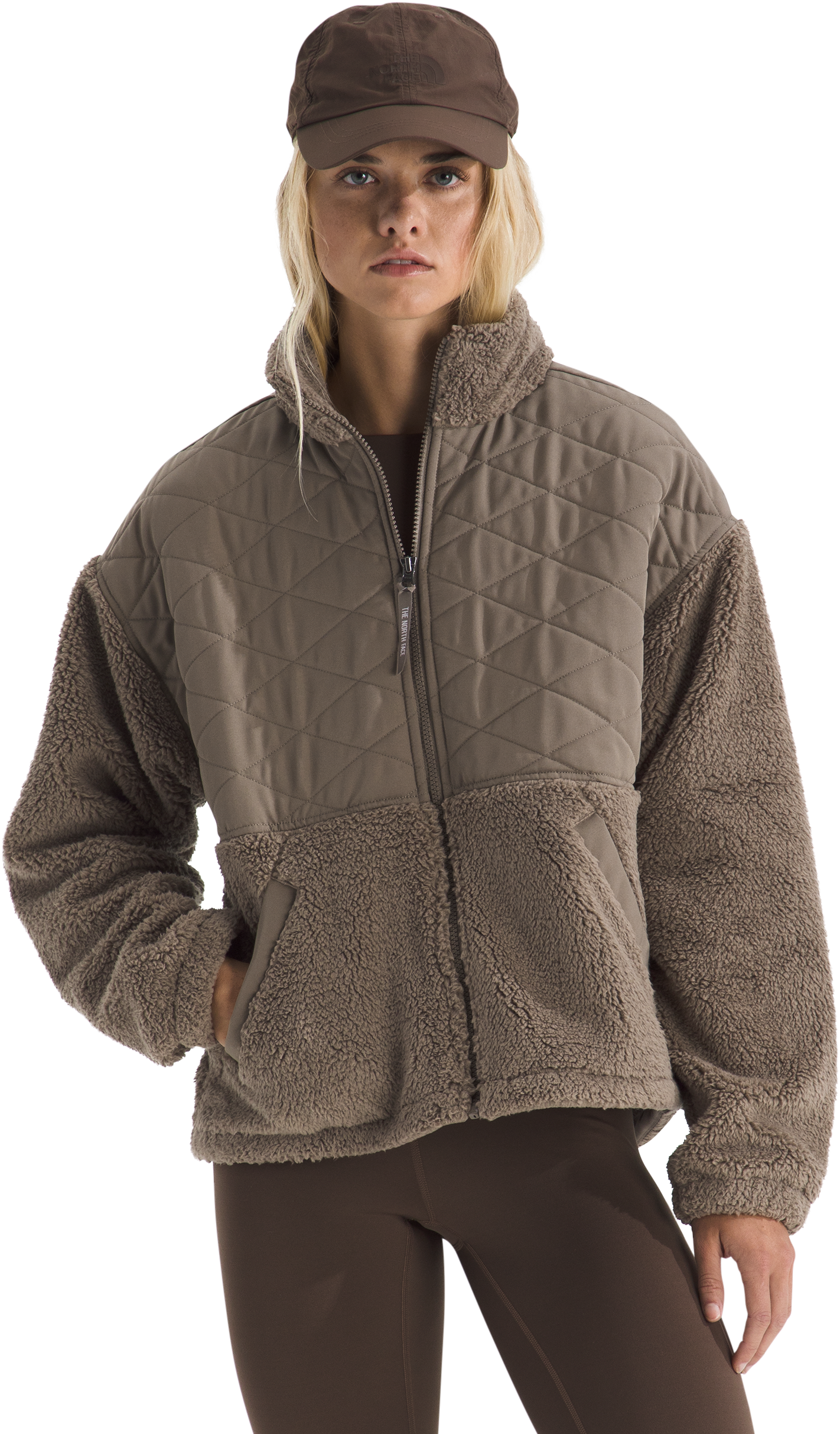 Image of The North Face Cabin Fleece Full-Zip Jacket for Ladies - Mocha Brown - M