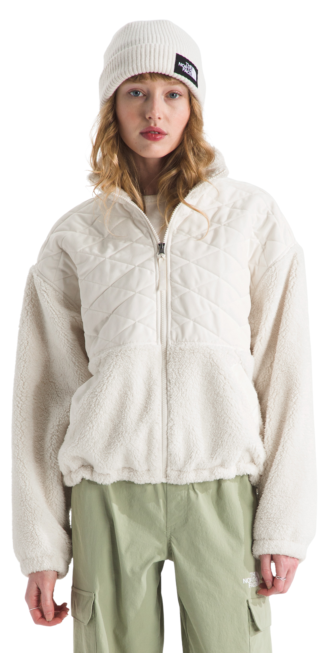 Image of The North Face Cabin Fleece Full-Zip Jacket for Ladies - White Dune - M