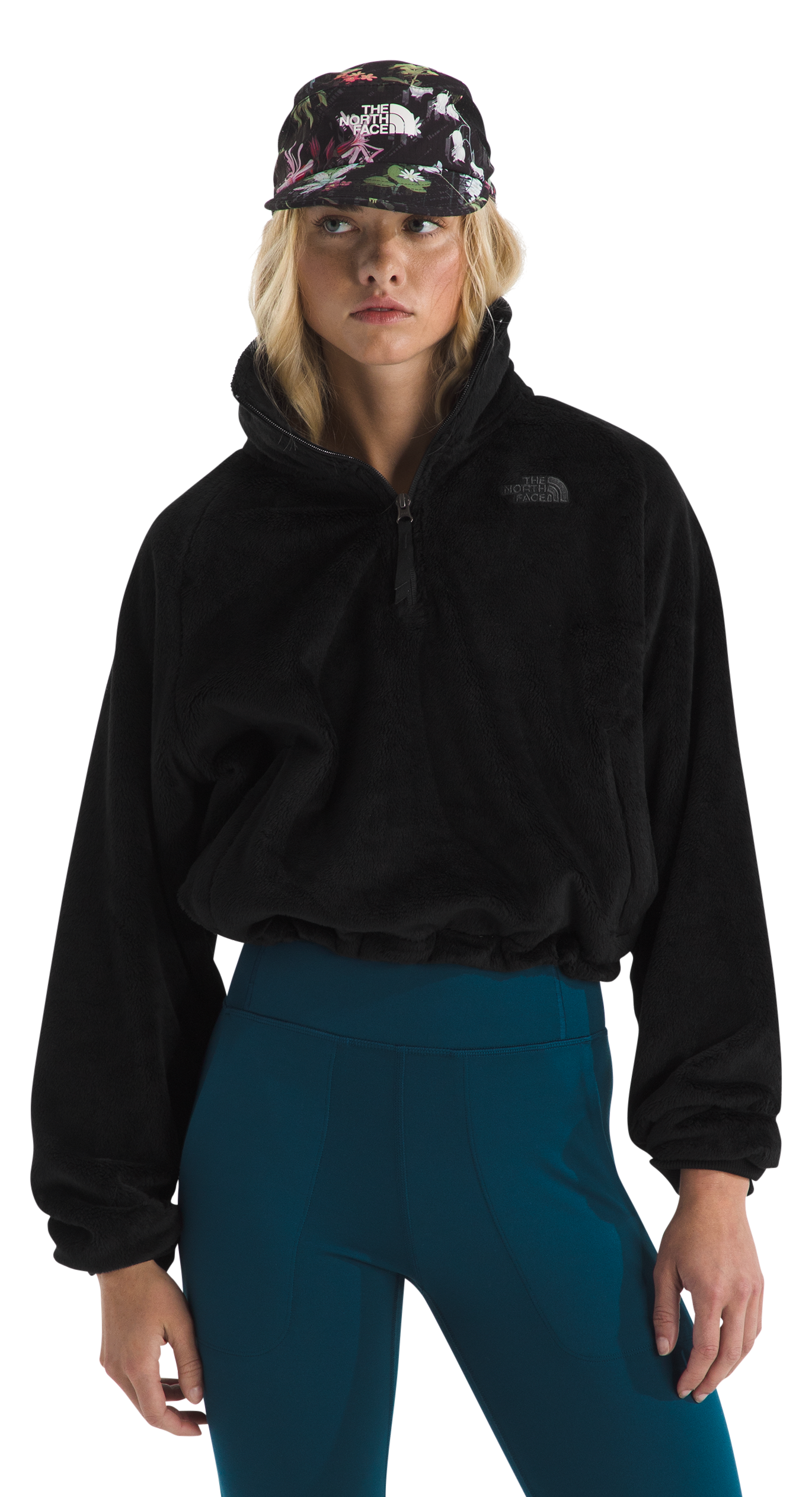 Image of The North Face Osito Lux Quarter-Zip Jacket - TNF Black - L
