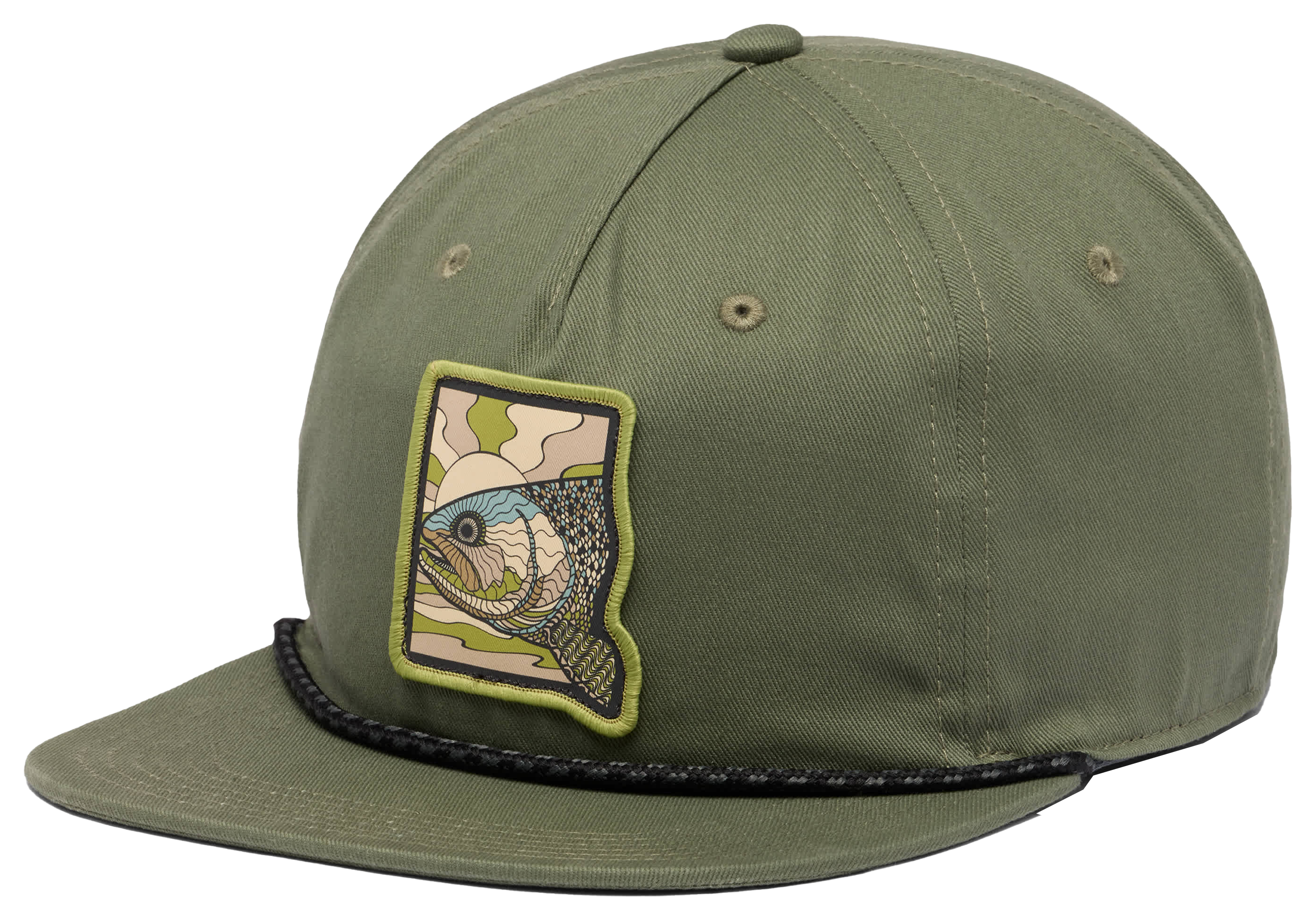 Image of Columbia PFG Back Tack Trout Snapback Cap for Ladies - Cypress/Trout Shine