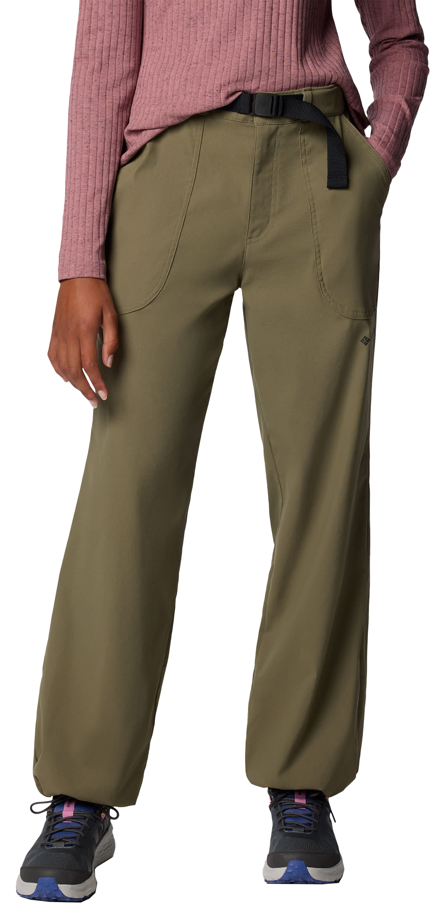 Image of Columbia Brea Falls Nylon Pants for Ladies - Stone Green - M - Regular