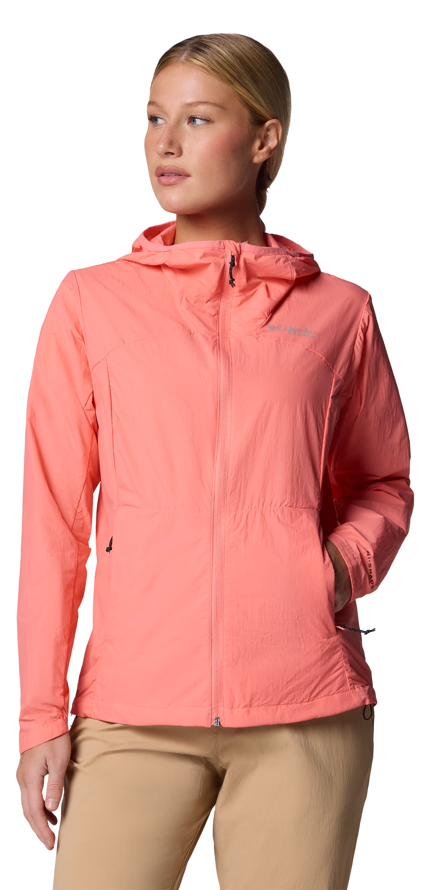 Image of Columbia Loop Trail III Windbreaker Jacket for Ladies - Alpenglow - M