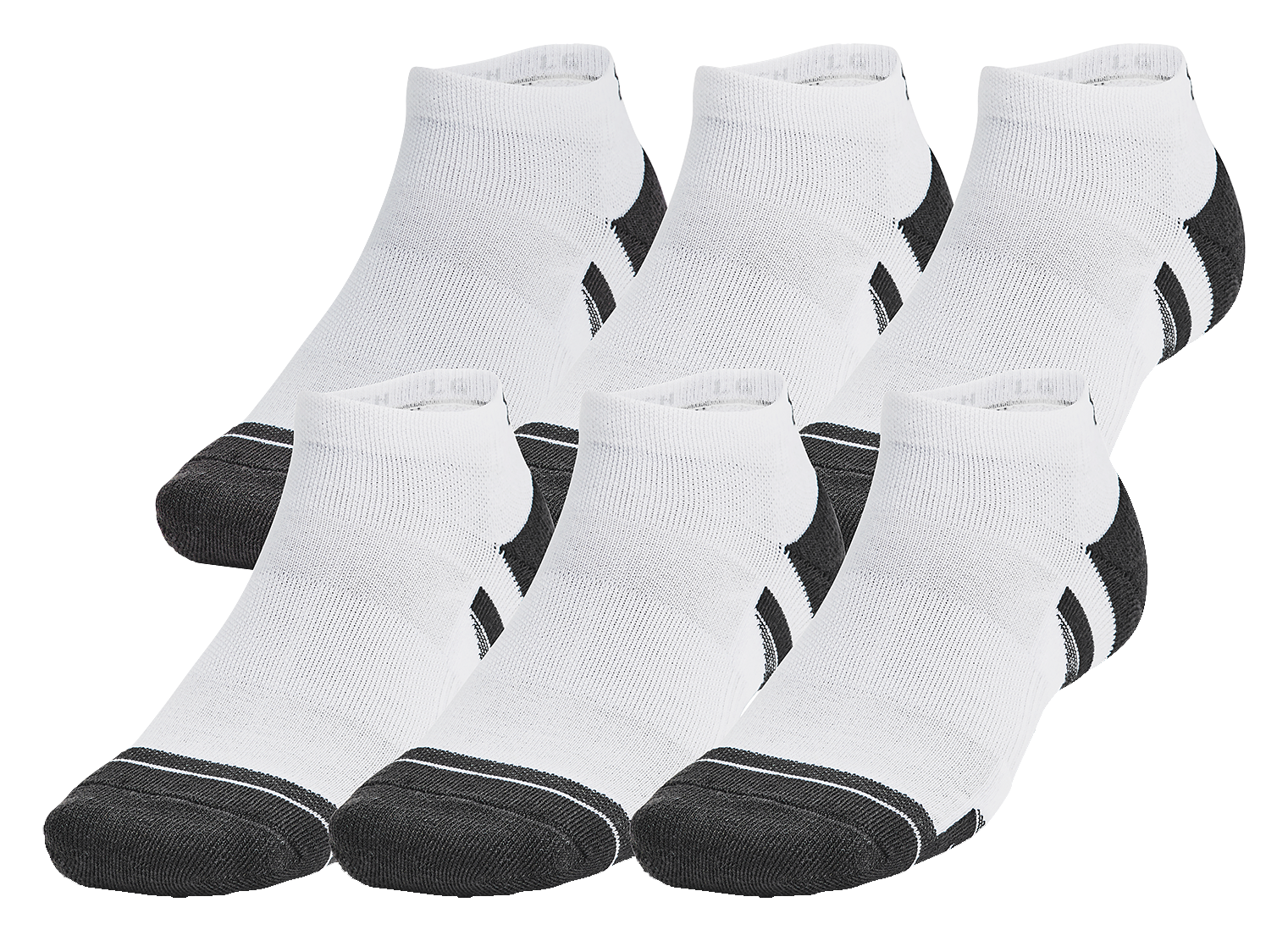 Image of Under Armour Performance Tech Quarter Socks 6-Pair Pack