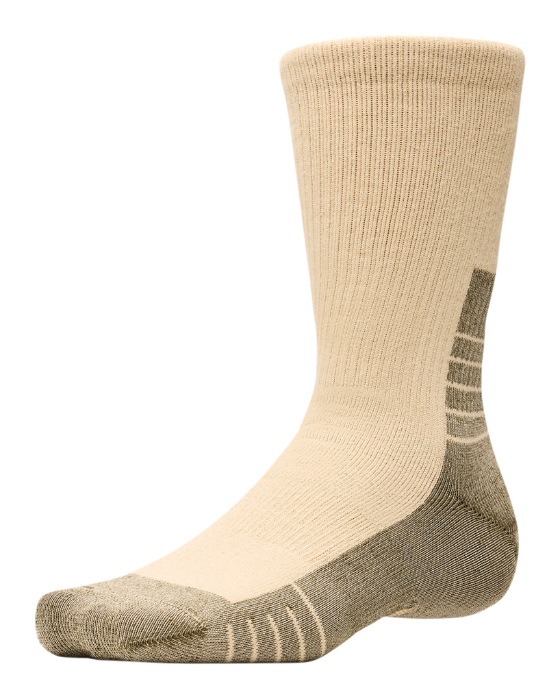 Image of Under Armour Cold-Weather Boot Socks for Men - Field Khaki - M