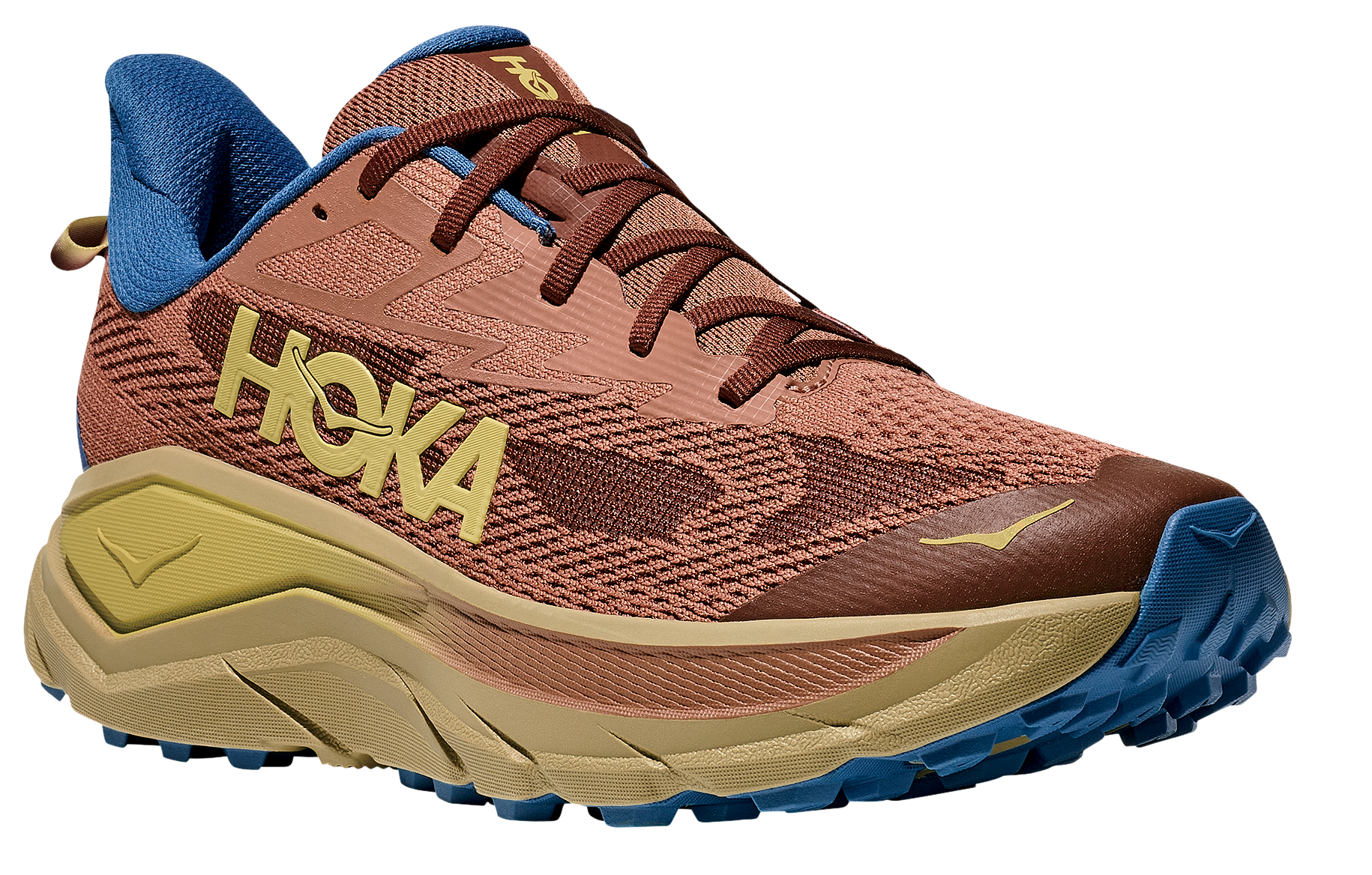 Image of Hoka Challenger 8 Trail Running Shoes for Men - Maple/Cardamom