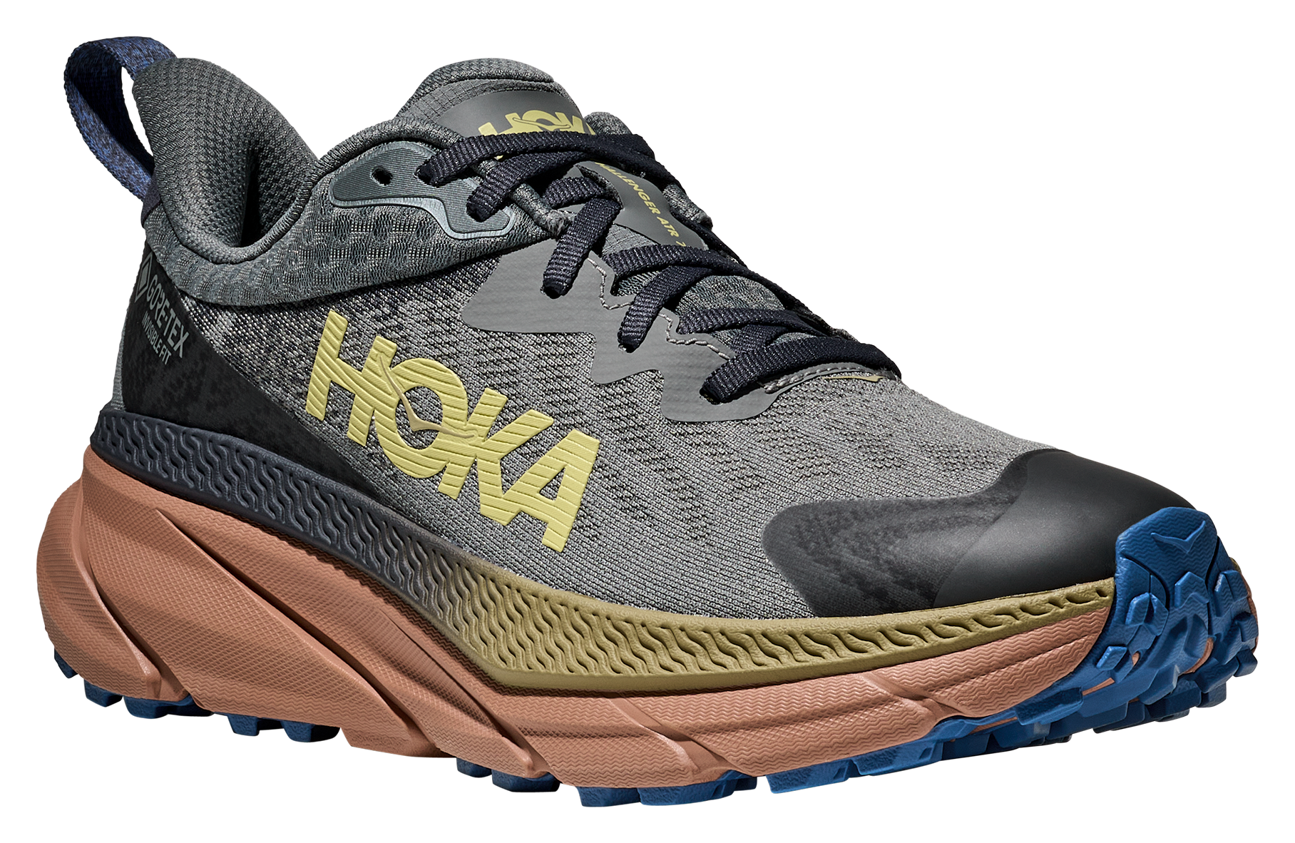 Image of Hoka Challenger 7 GTX Waterproof Trail Running Shoes for Men - Asteroid/Maple - 11M