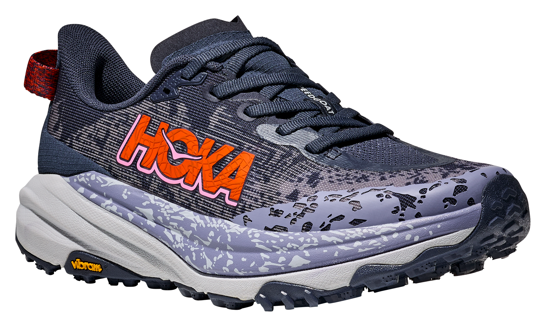 Image of HOKA Speedgoat 6 Trail Running Shoes for Ladies - Nautical Dusk/Sea Ice