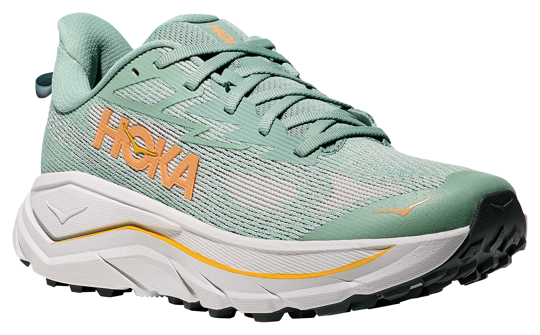 Image of Hoka Challenger 8 Trail Running Shoes for Women - Jade/Grey