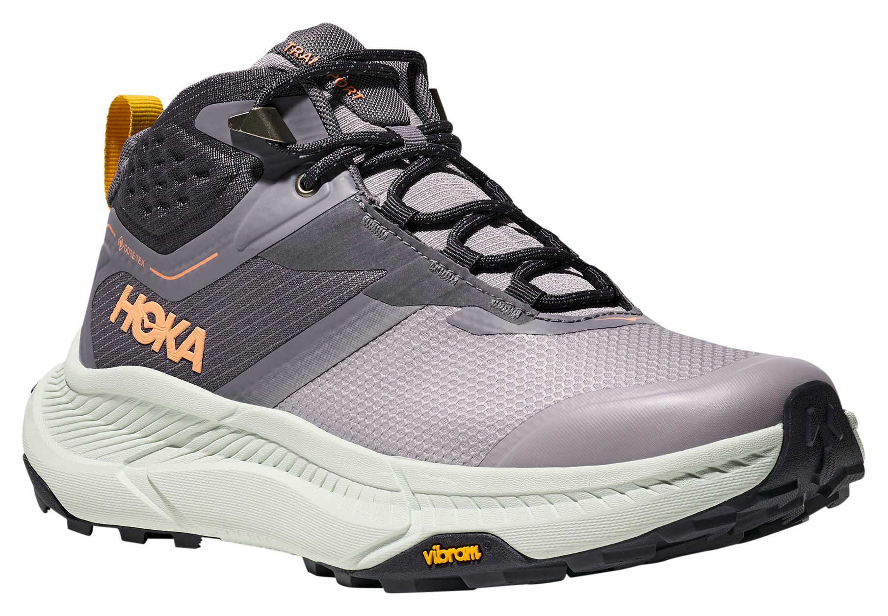 Image of HOKA Transport Hike GTX Waterproof Hiking Boots for Ladies - Grey/Sea Glass - 9.5M