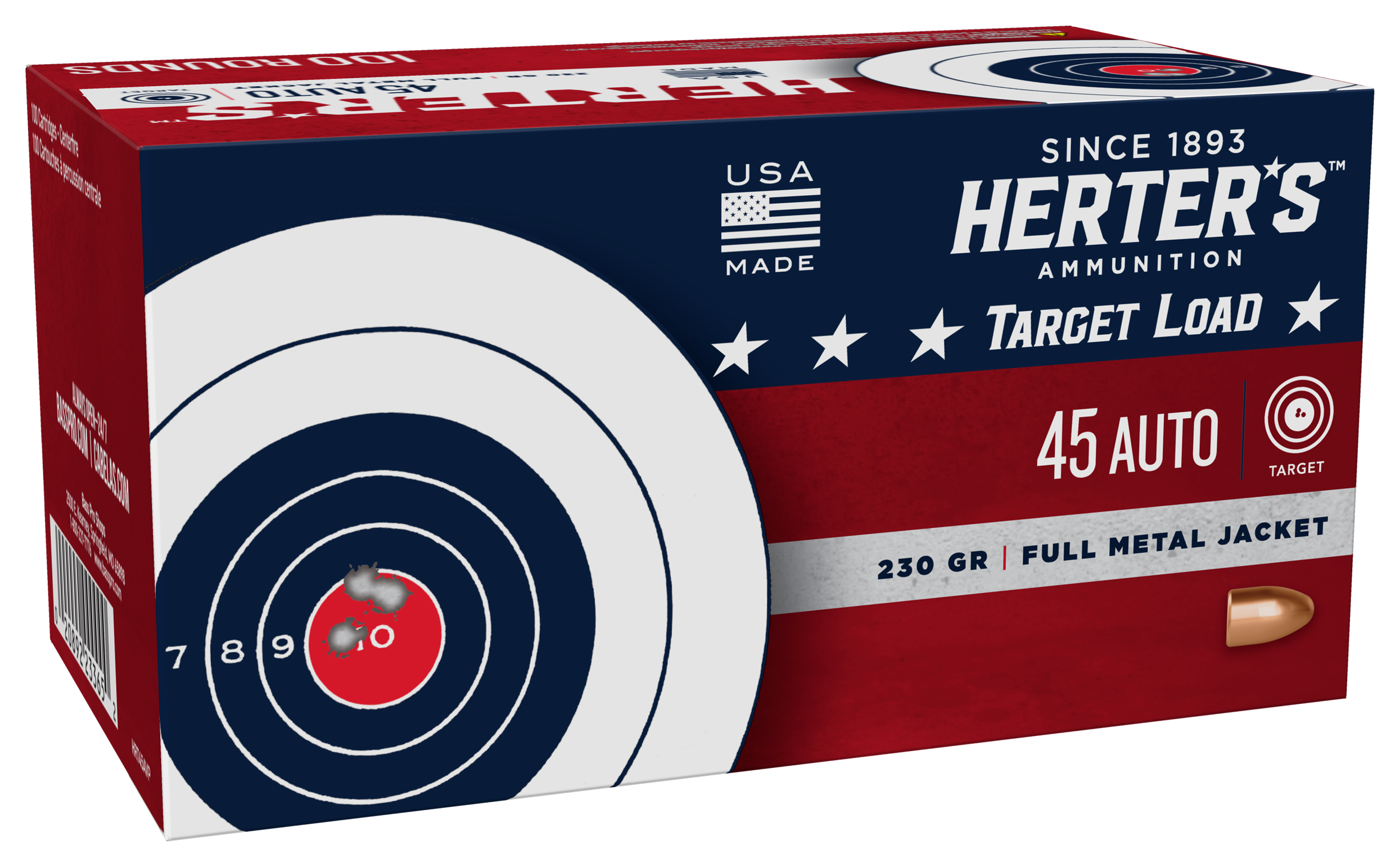 Herter&#039;s Value Pack .45 ACP 230 Grain FMJ Handgun Ammo