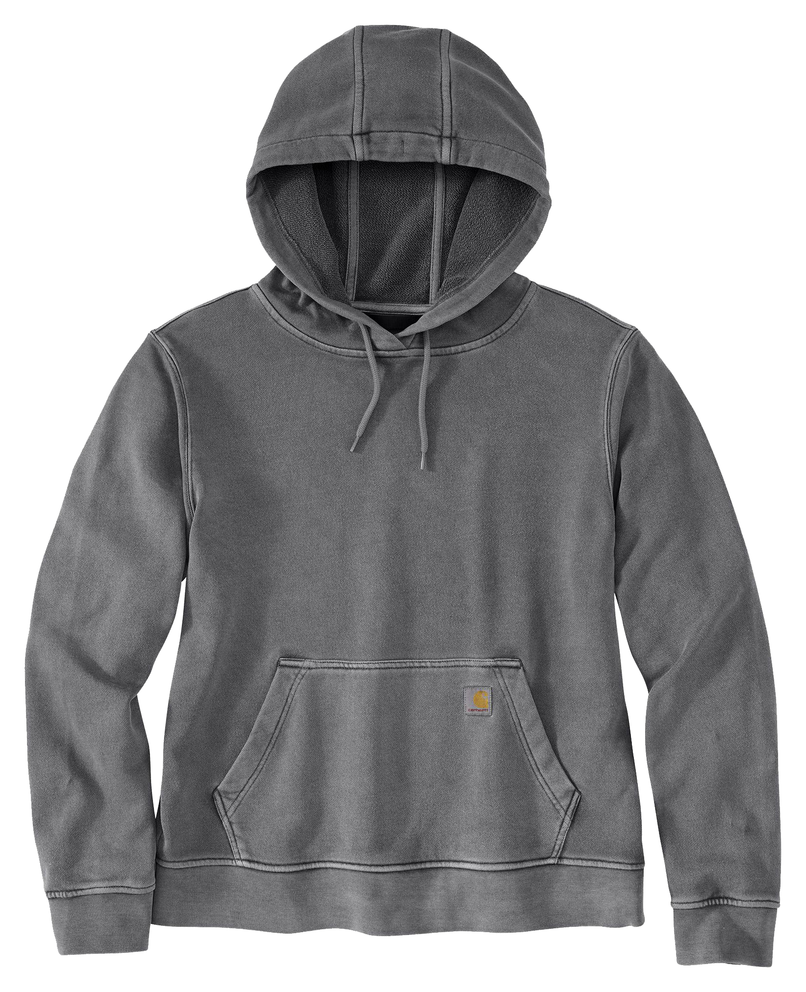Image of Carhartt Midweight French Terry Long-Sleeve Hooded Sweatshirt for Ladies - Shadow - XS