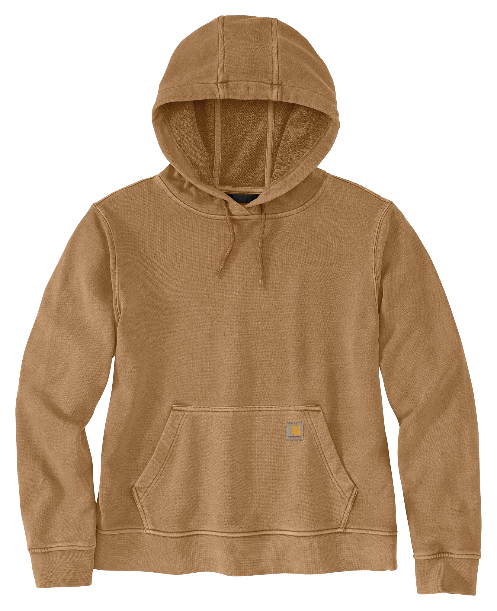 Image of Carhartt Midweight French Terry Long-Sleeve Hooded Sweatshirt for Ladies - Carhartt Brown - 2X