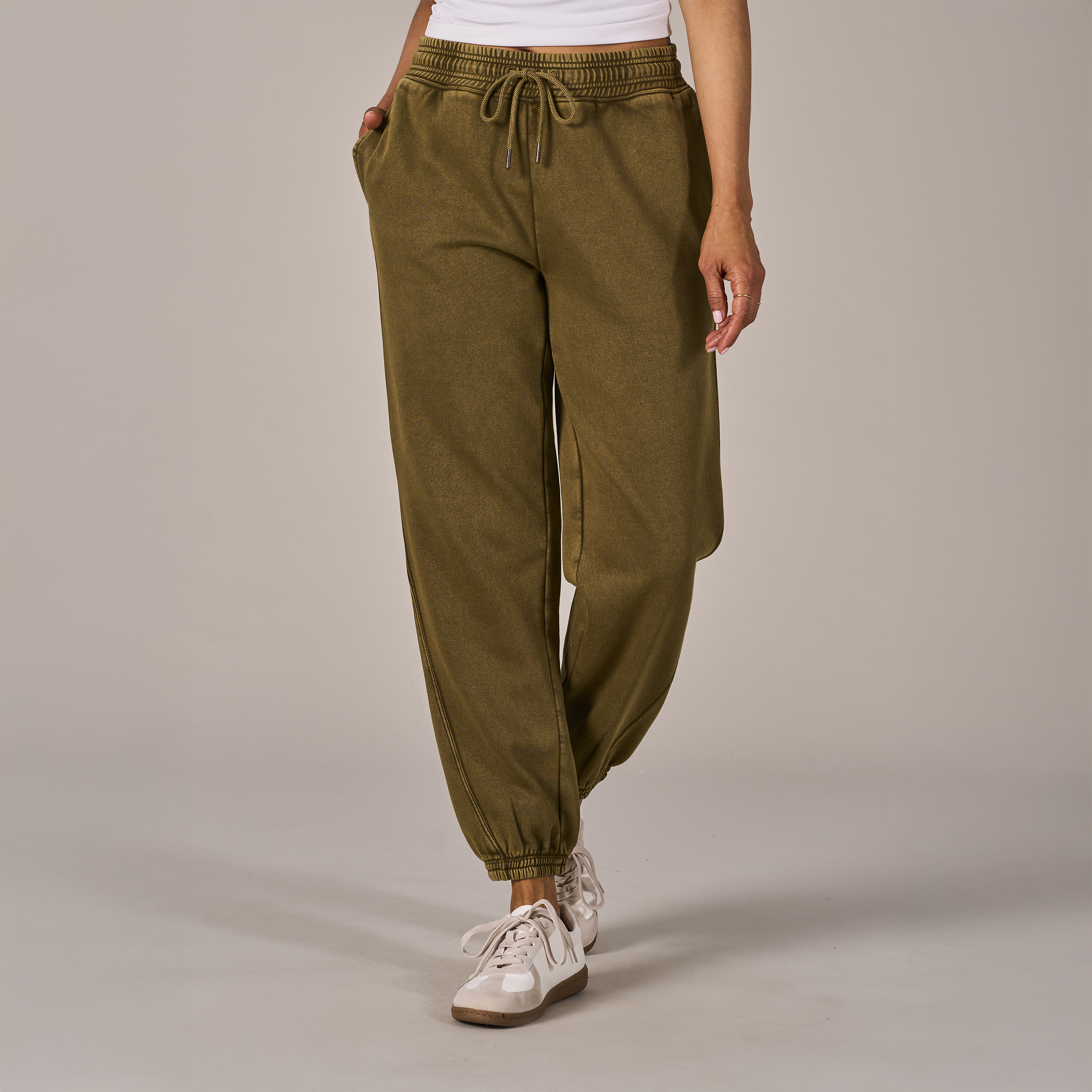 Image of Natural Reflections Harbor Sweatpants - Dark Olive