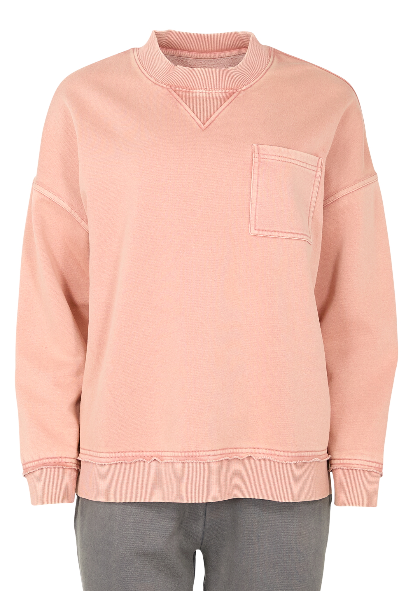 Image of Natural Reflections Harbor Long-Sleeve Sweatshirt - Cameo Brown