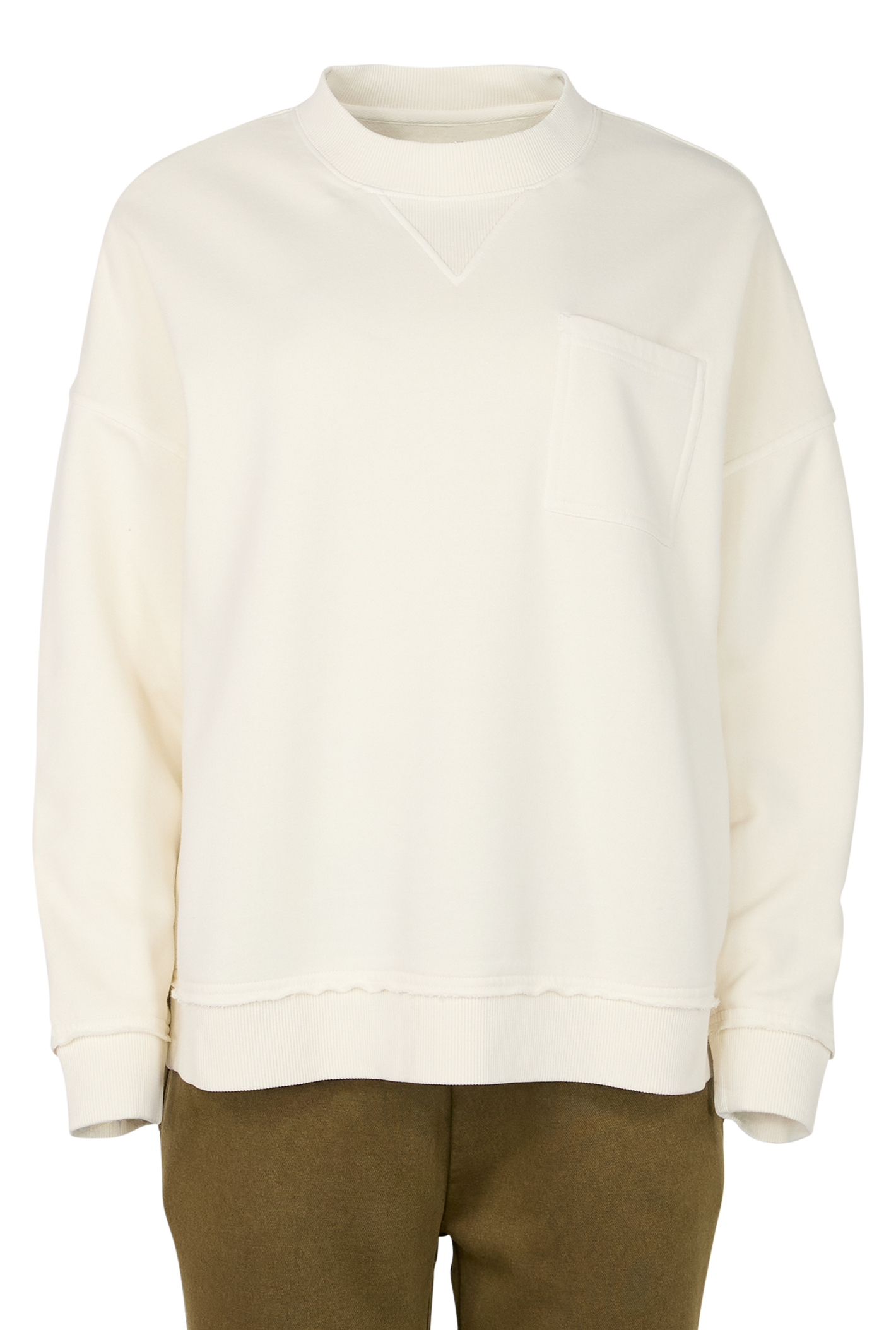 Image of Natural Reflections Harbor Long-Sleeve Sweatshirt - Egret