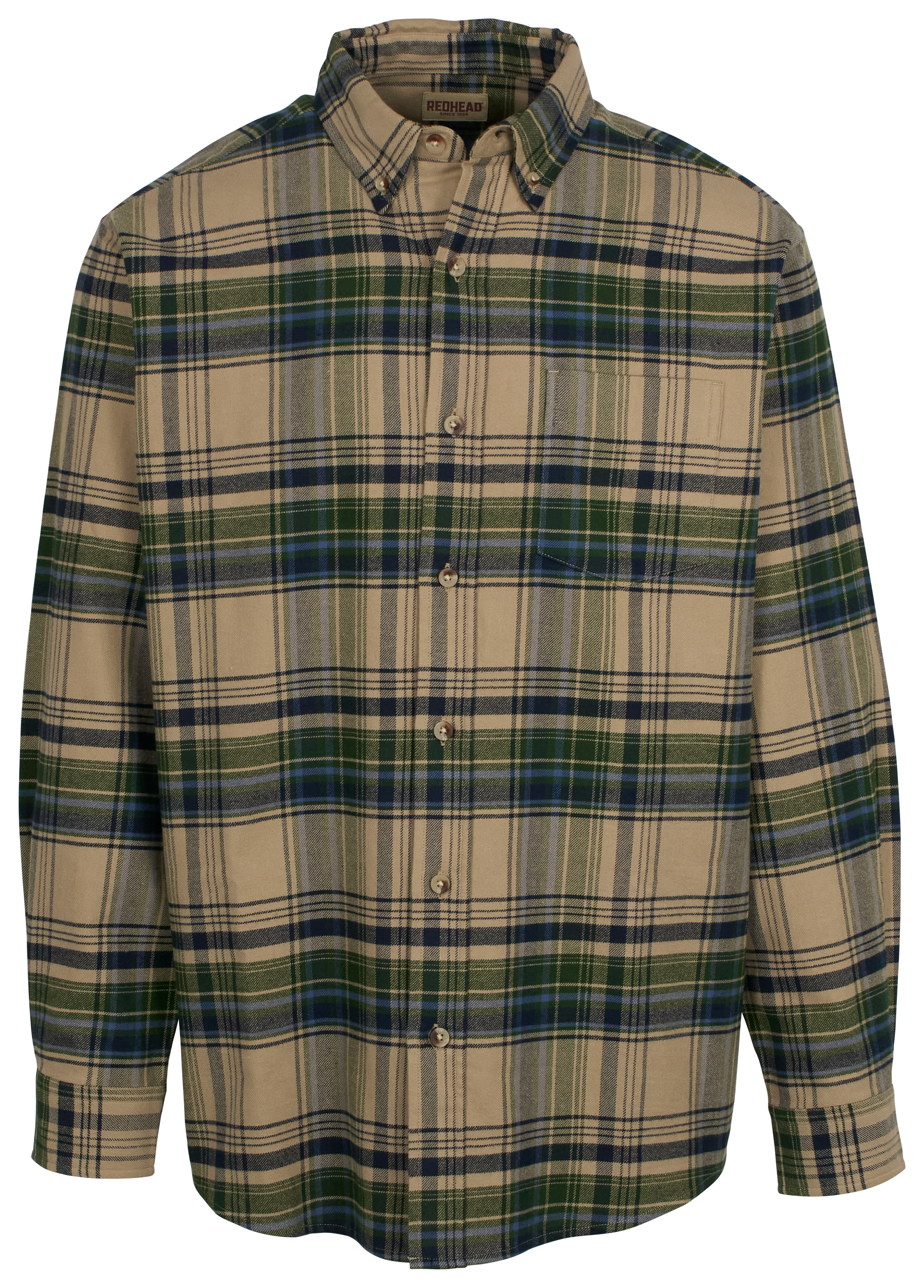 Image of RedHead Ultimate Flannel Long-Sleeve Shirt for Men - Forest Plaid