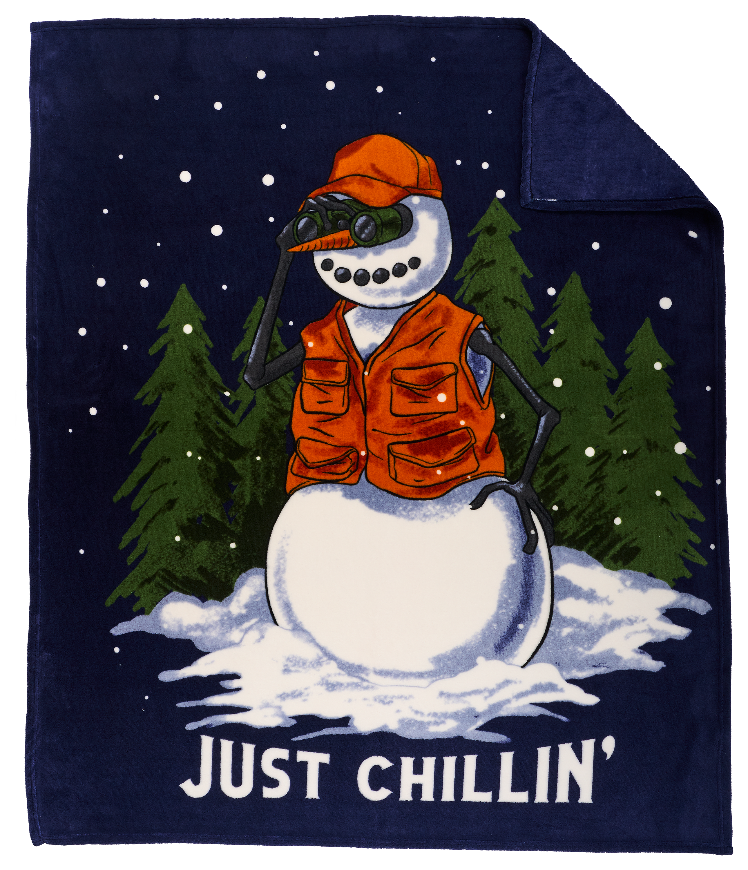 Image of Bass Pro Shops Coral Fleece Throw Blanket - Just Chillin