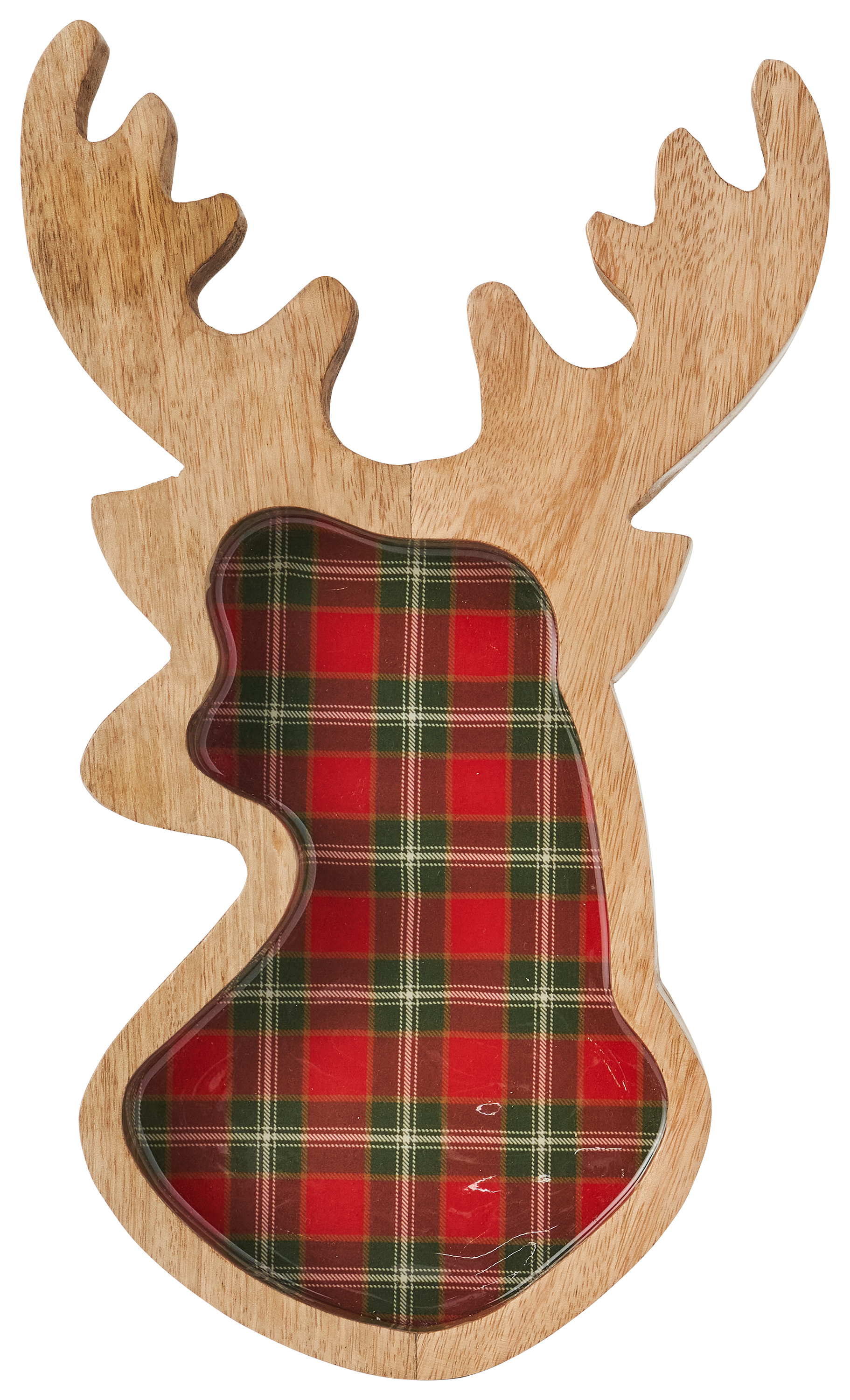 BASS PRO SHOPS Wooden Reindeer Plate