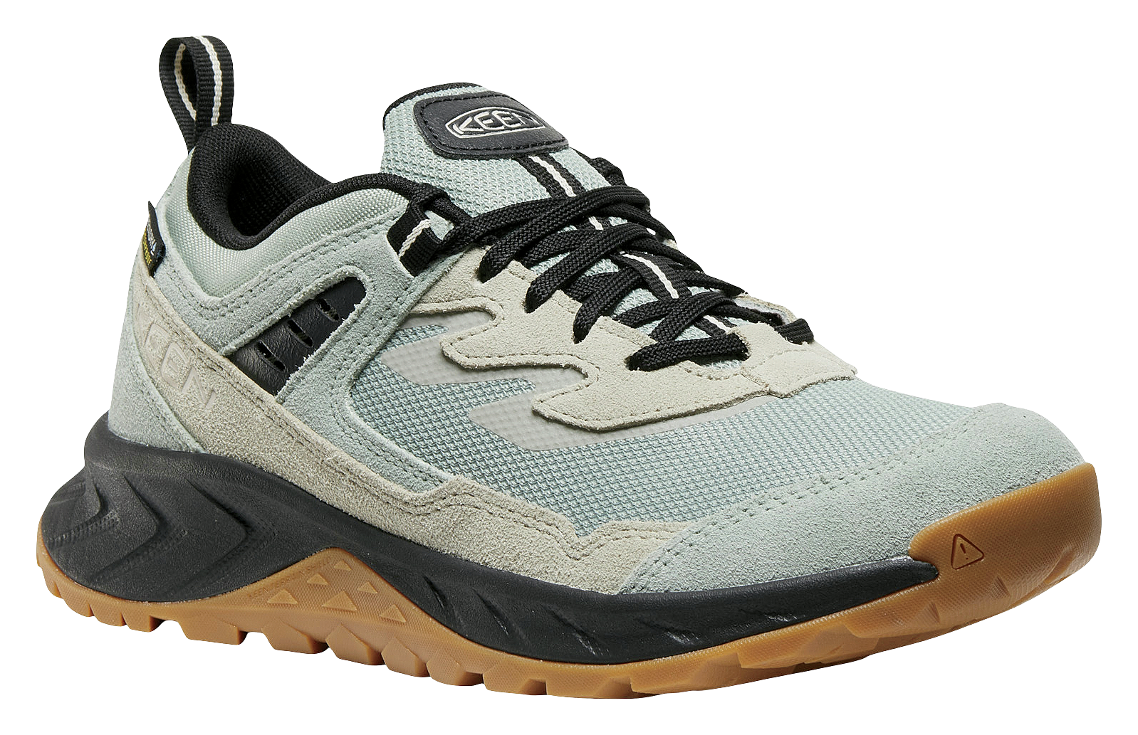 Image of KEEN Hightrail Low Waterproof Hiking Shoes for Ladies - Iceberg Green/Abbey Stone - 8M