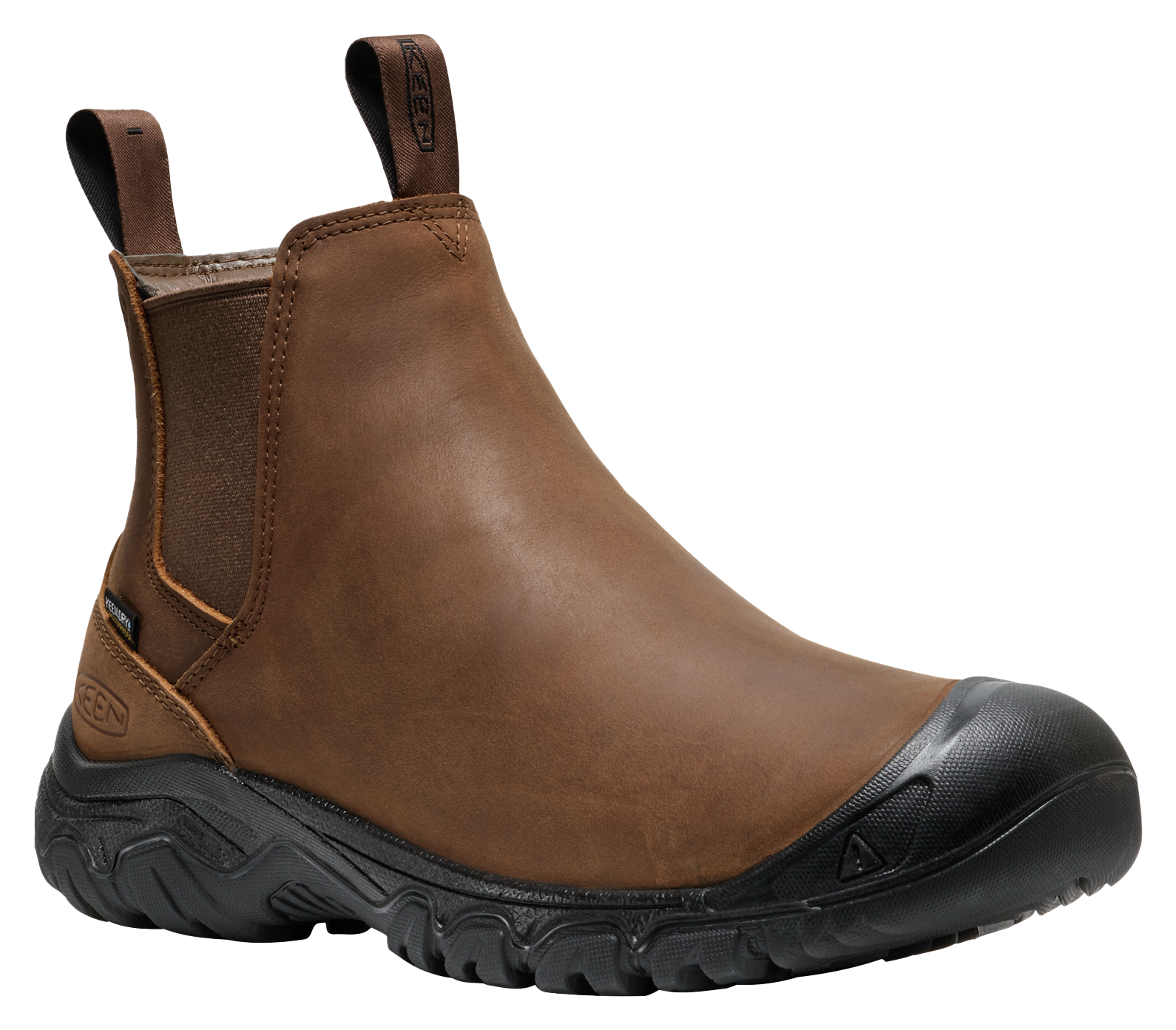 Image of KEEN Anchorage IV Waterproof Boots for Men - Dark Earth/Black - 10.5M