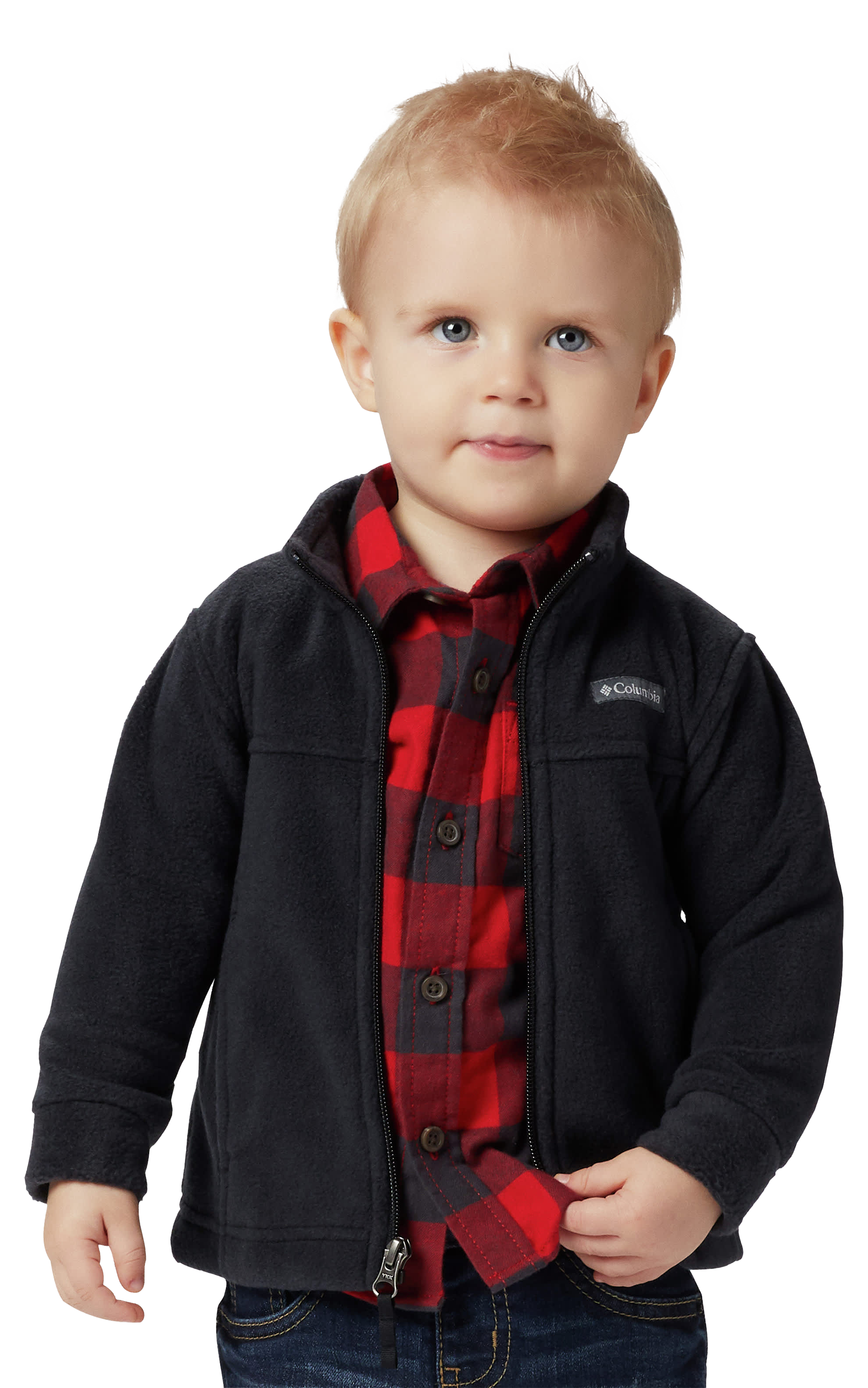 Image of Columbia Steens Mountain II Fleece Jacket for Babies - Black - 3-6 Months