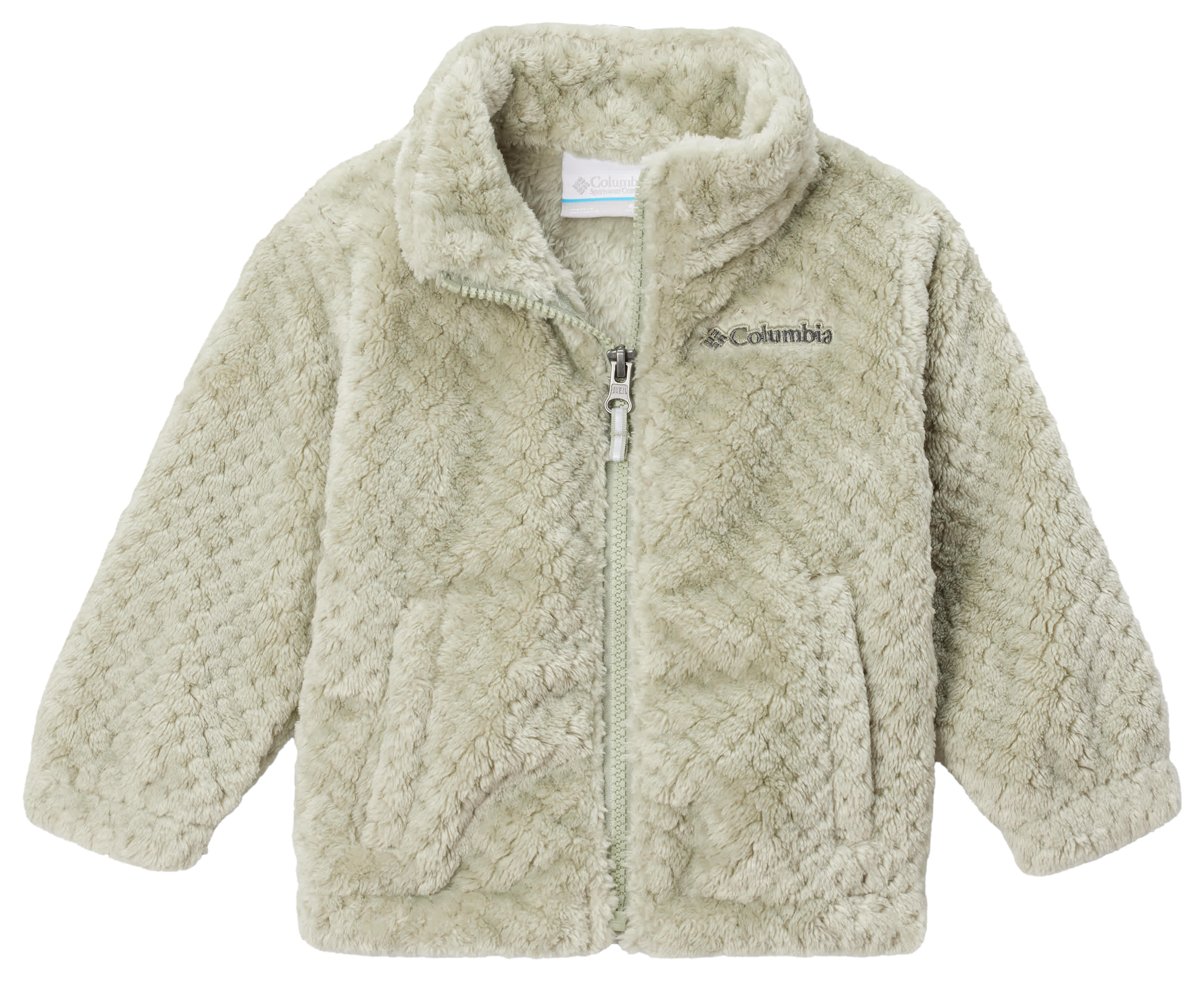 Image of Columbia Fire Side Sherpa Full-Zip Jacket for Babies - Safari - 3-6 Months