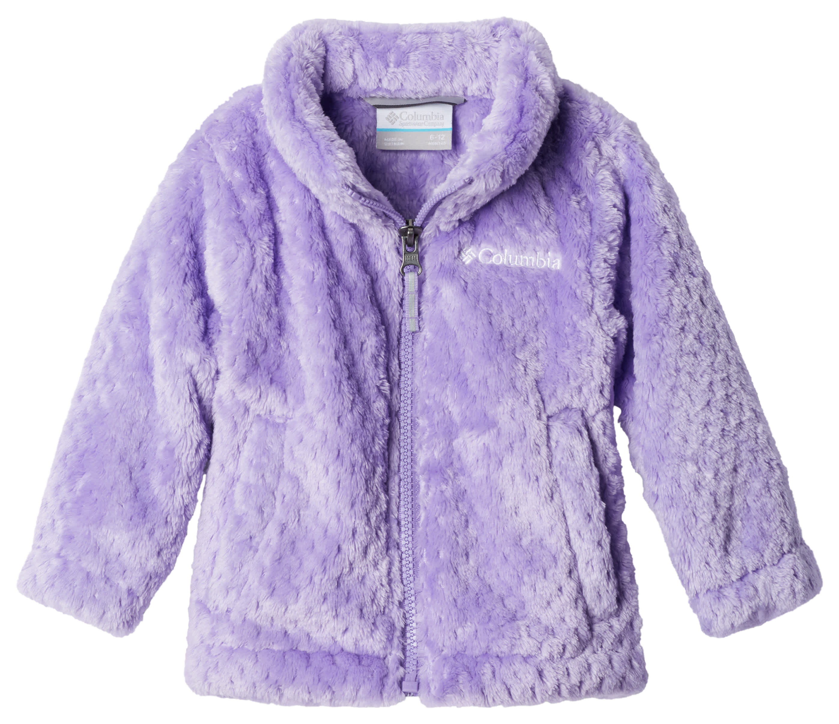 Image of Columbia Fire Side Sherpa Full-Zip Jacket for Babies - Paisley Purple - 12-18 Months