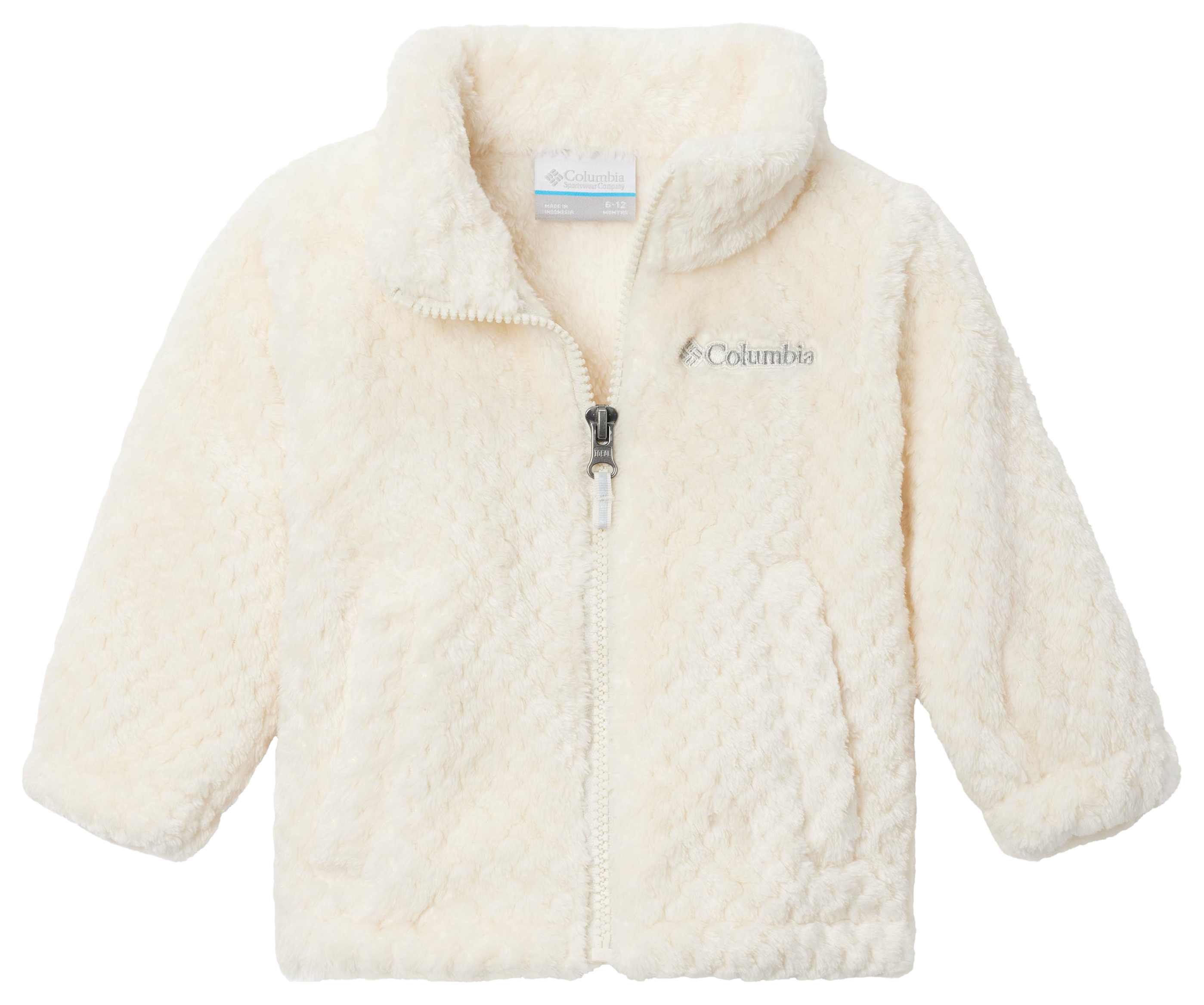 Image of Columbia Fire Side Sherpa Full-Zip Jacket for Toddlers - Chalk - 3T