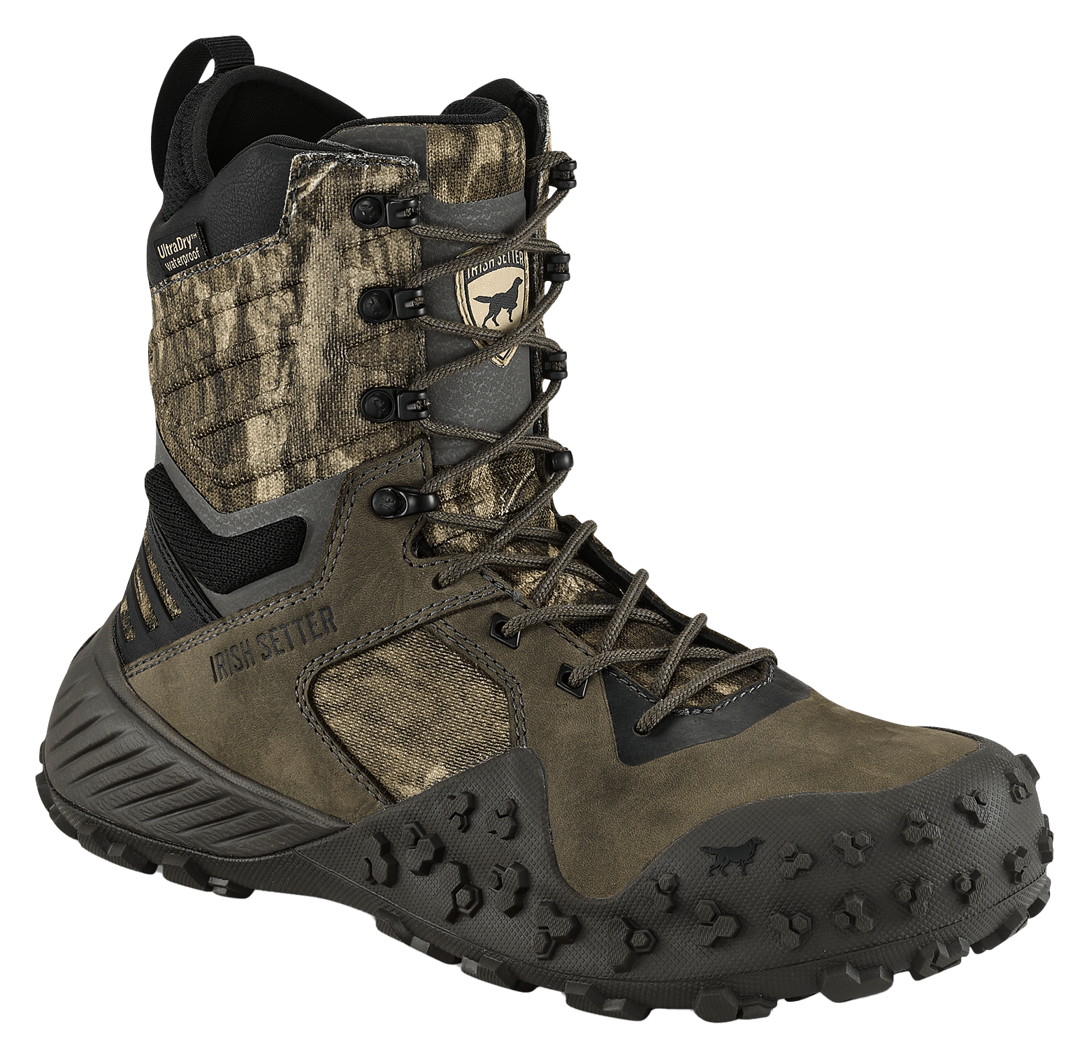 Image of Irish Setter VaprTrek 8'' Waterproof Hunting Boots for Men - Mossy Oak Country Roots - 9M