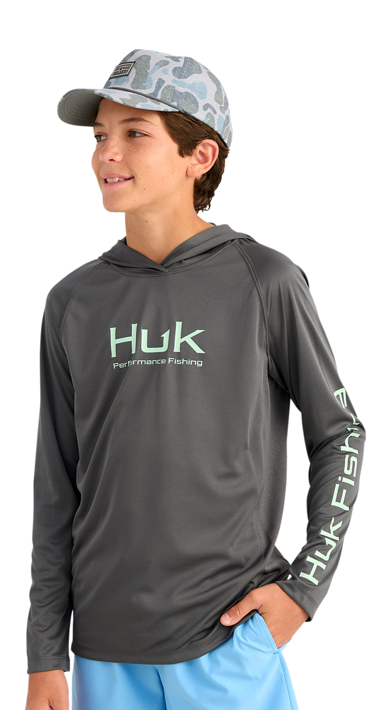 HUK Glow Pursuit Performance Hoodie for Kids