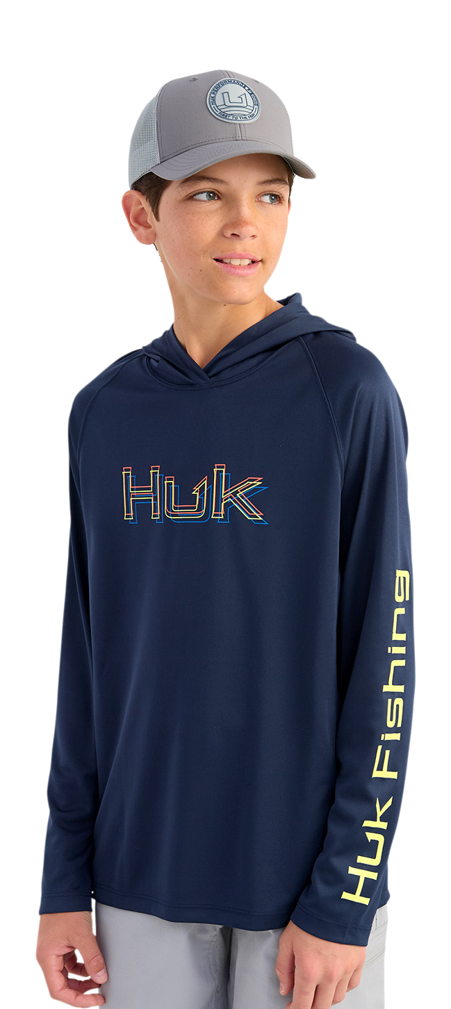 Image of Huk Pursuit Performance Hoodie for Kids - Naval Academy - M