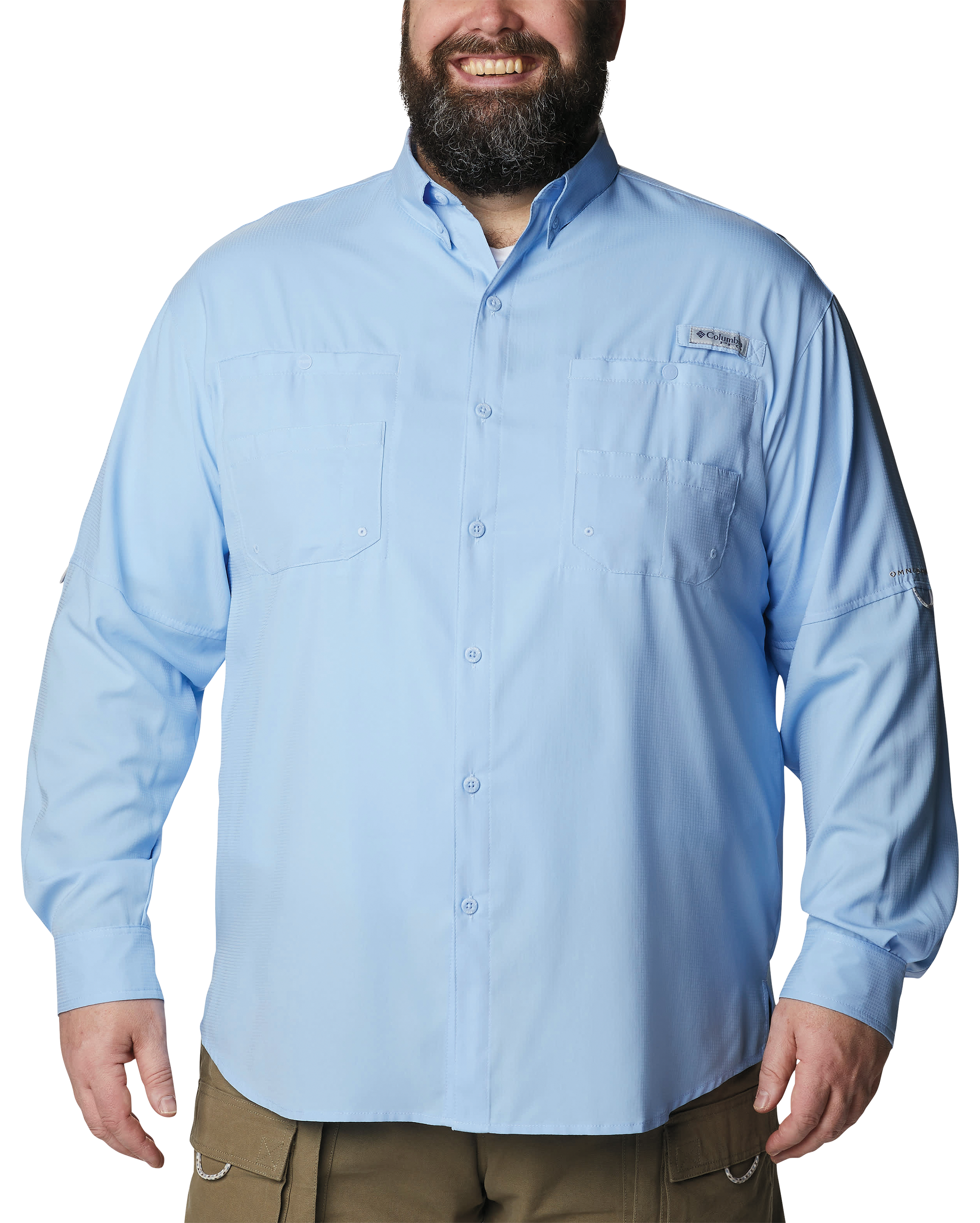 Image of Columbia Tamiami II Long-Sleeve Button-Down Shirt - Sail