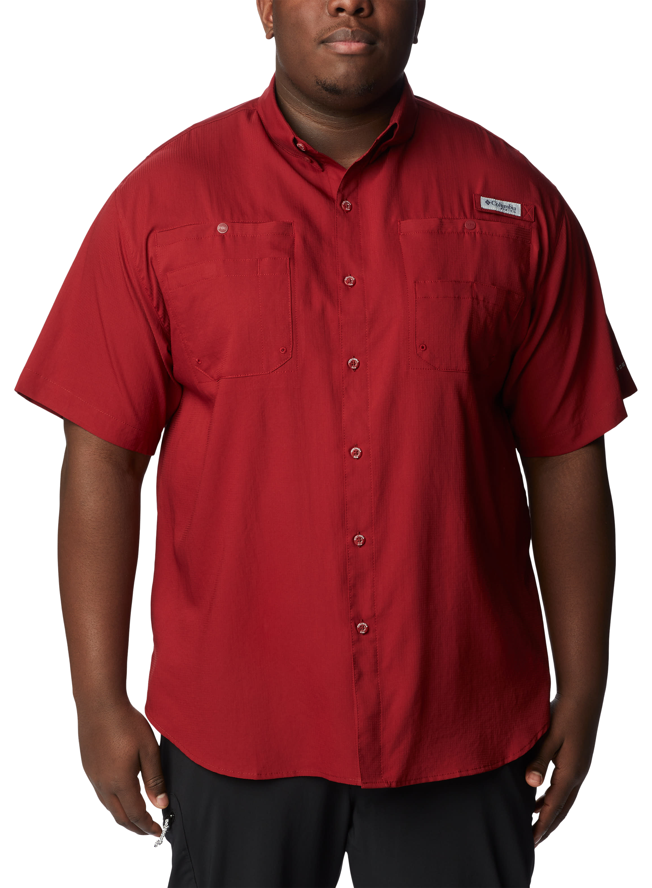 Image of Columbia Tamiami II Short-Sleeve Button-Down Shirt - Beet