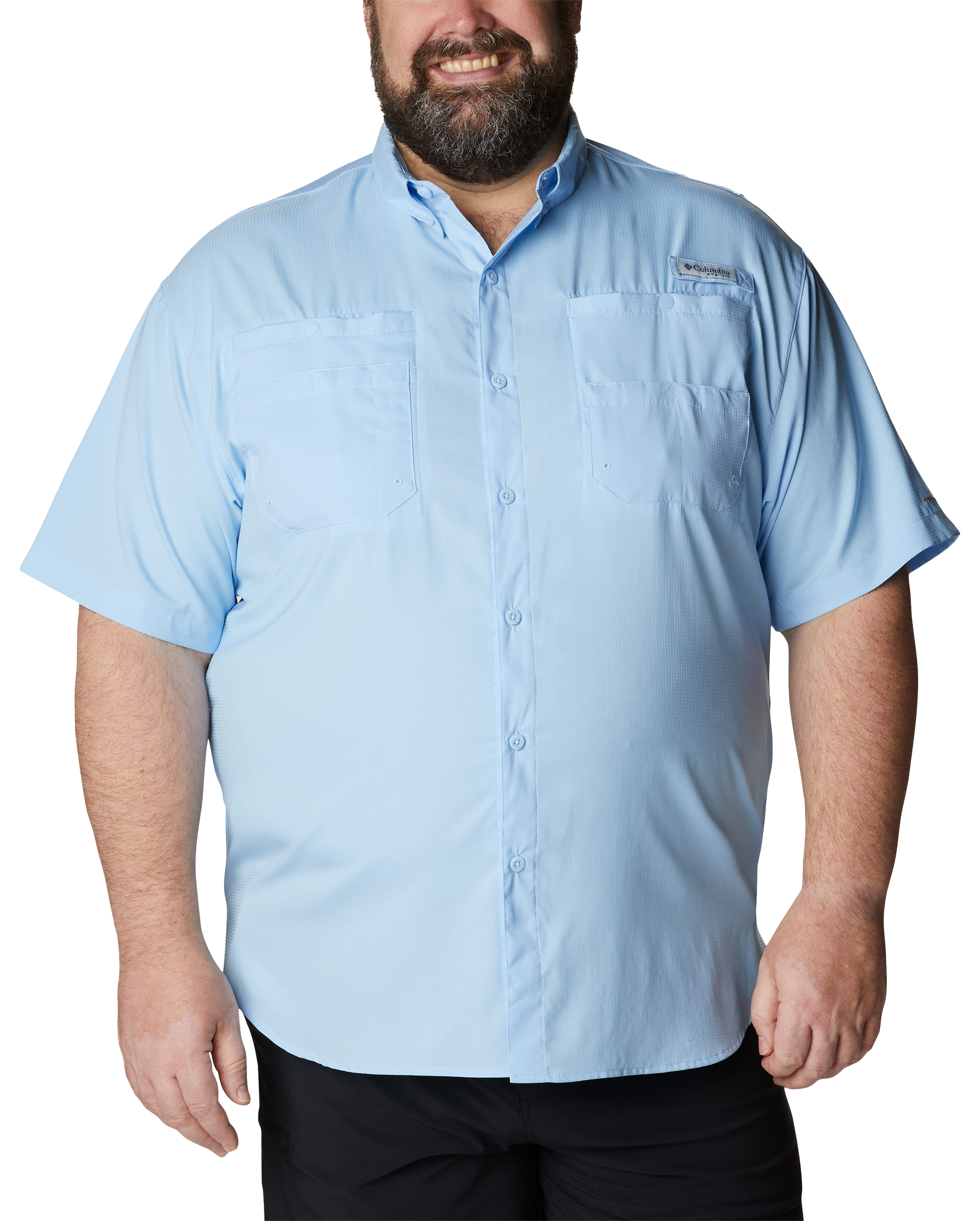 Image of Columbia Tamiami II Short-Sleeve Button-Down Shirt - Sail - 1X