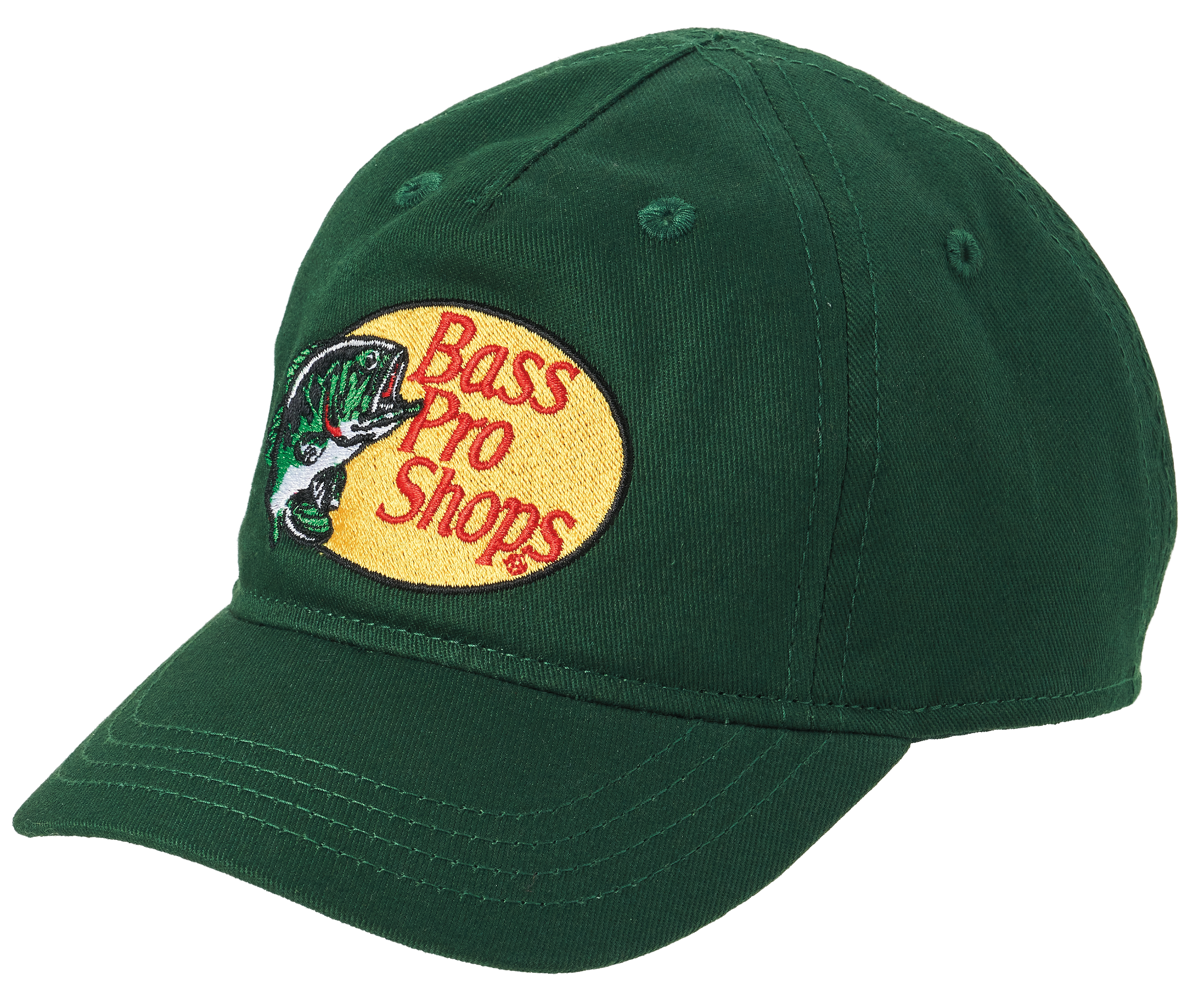 Image of Bass Pro Shops Embroidered Logo Twill Cap for Babies - Green