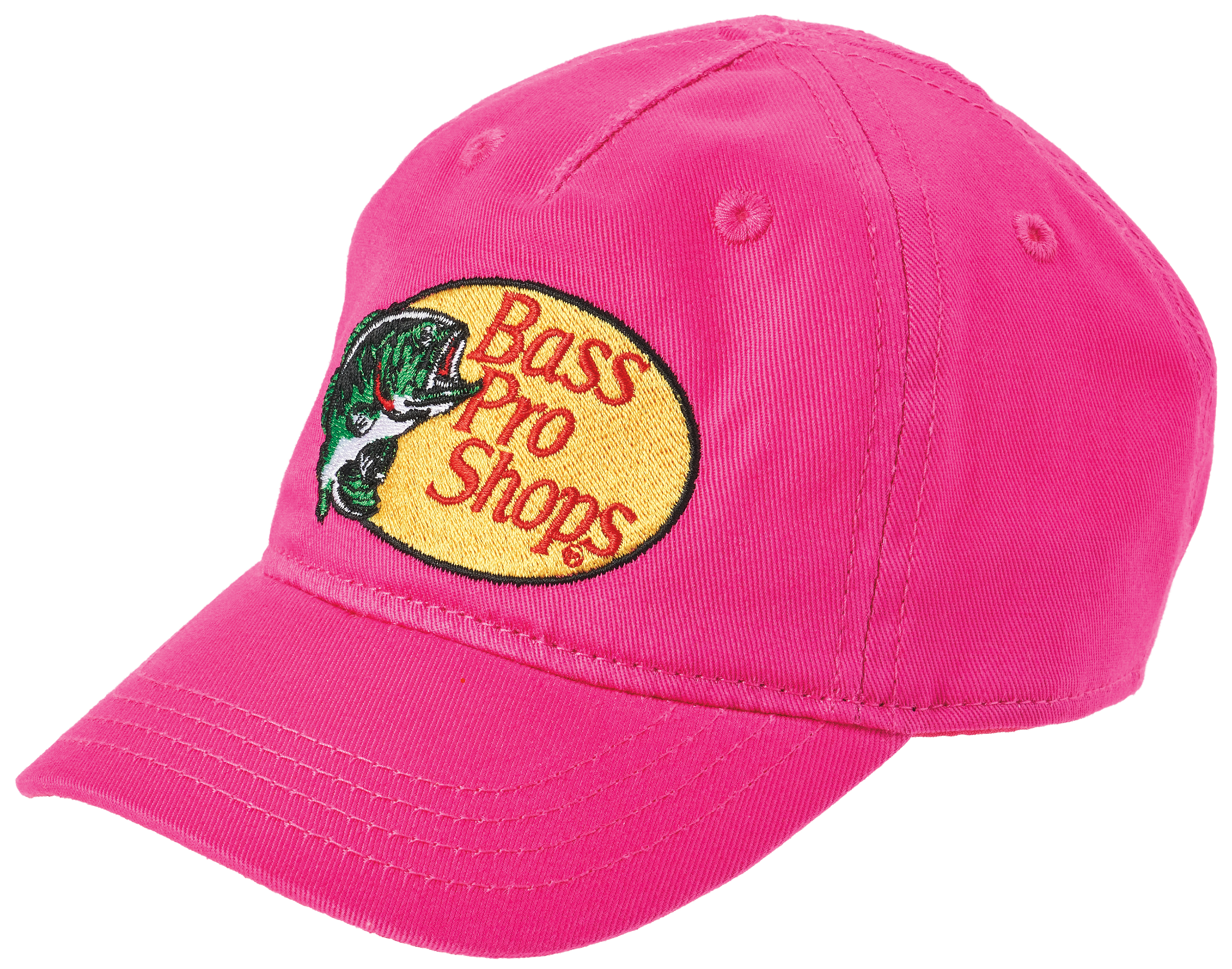 Image of Bass Pro Shops Embroidered Logo Twill Cap for Babies - Pink