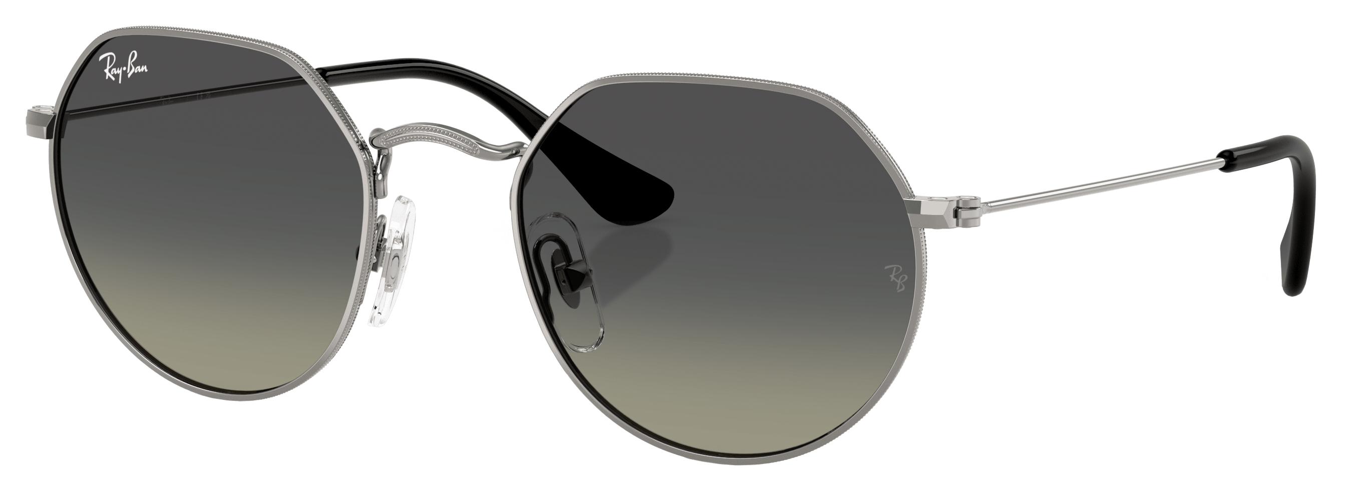 Image of Ray-Ban Jr. Jack RJ9565S Gradient Sunglasses for Kids - Gunmetal/Gray Gradient - Medium