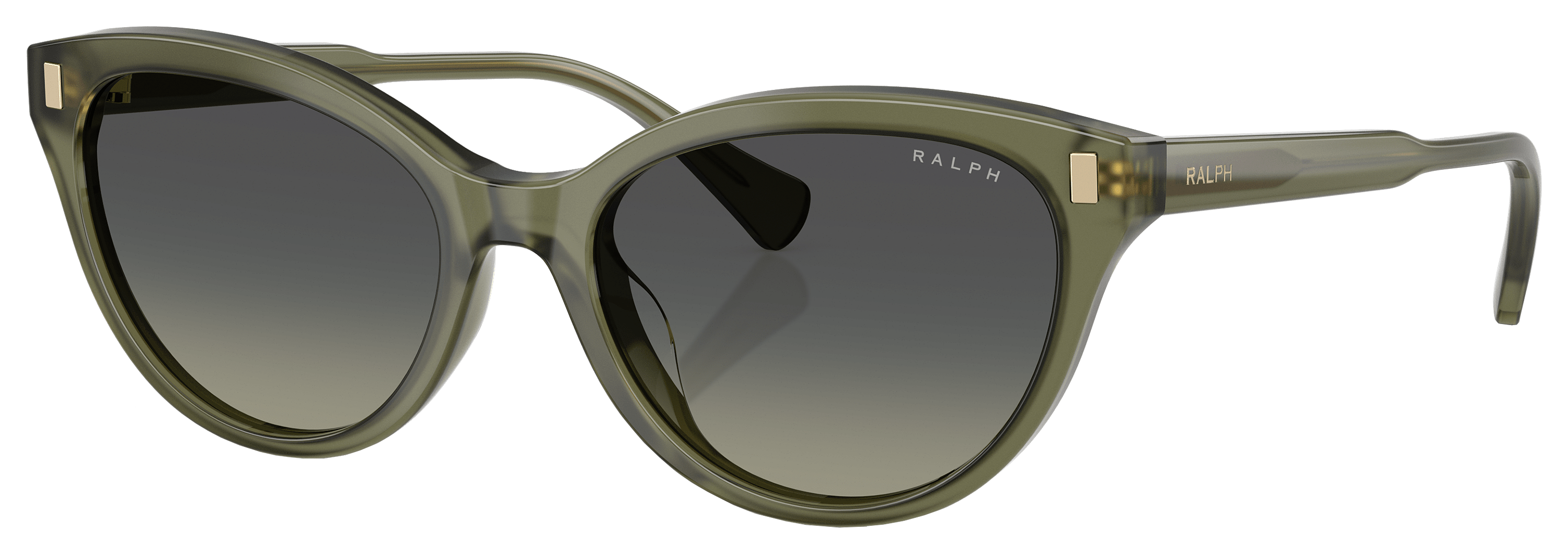 Image of Ralph RA5326U Sunglasses for Ladies - Shiny Opalescent Green/Green Gradient - Medium