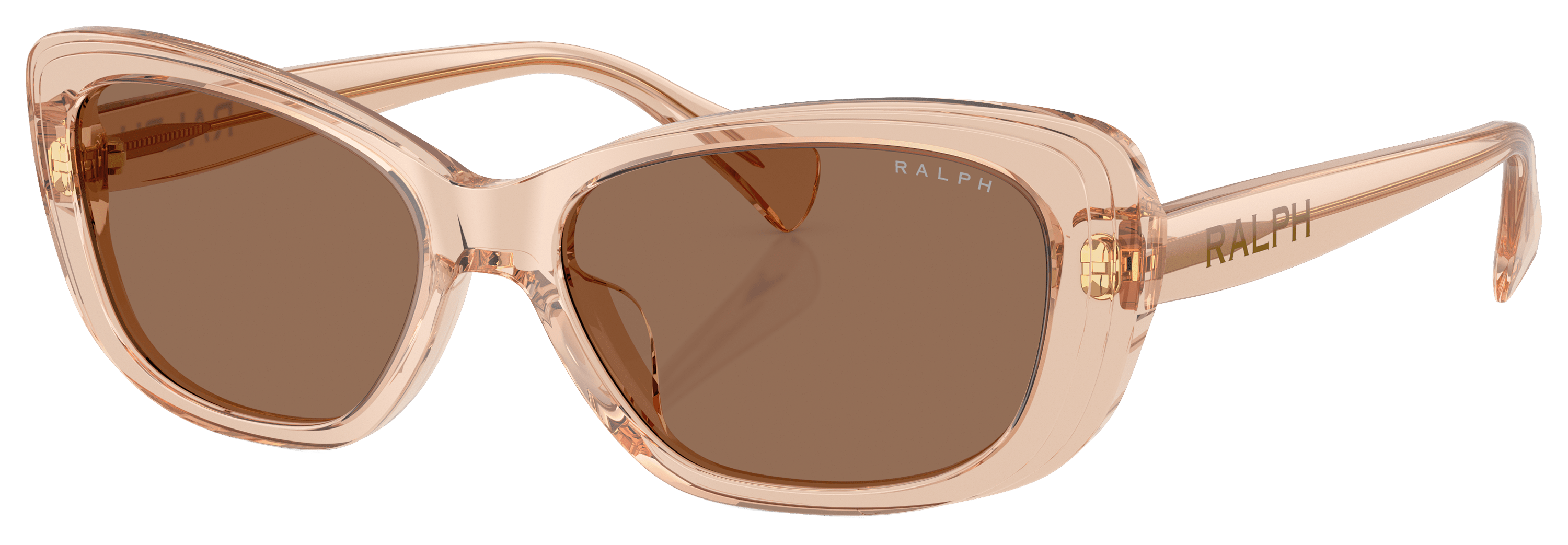 Image of Ralph RA5322U Sunglasses for Ladies - Shiny Light Brown/Brown - Medium