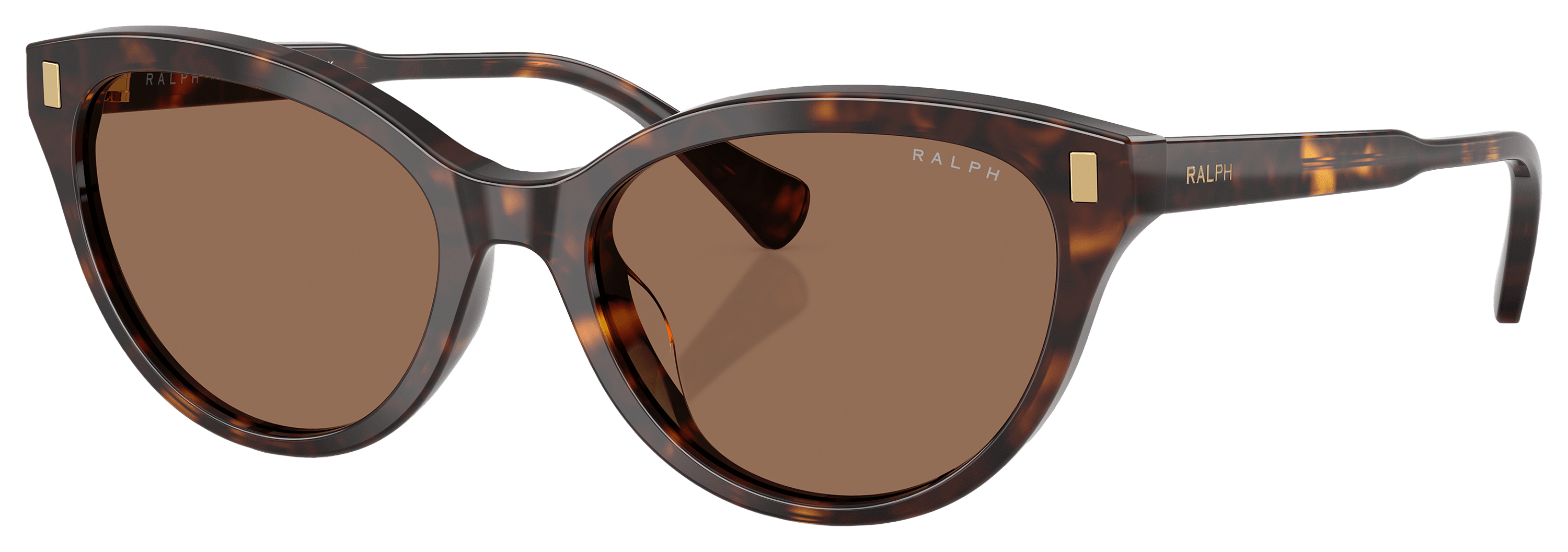 Image of Ralph RA5326U Sunglasses for Ladies - Shiny Dark Havana/Brown - Medium
