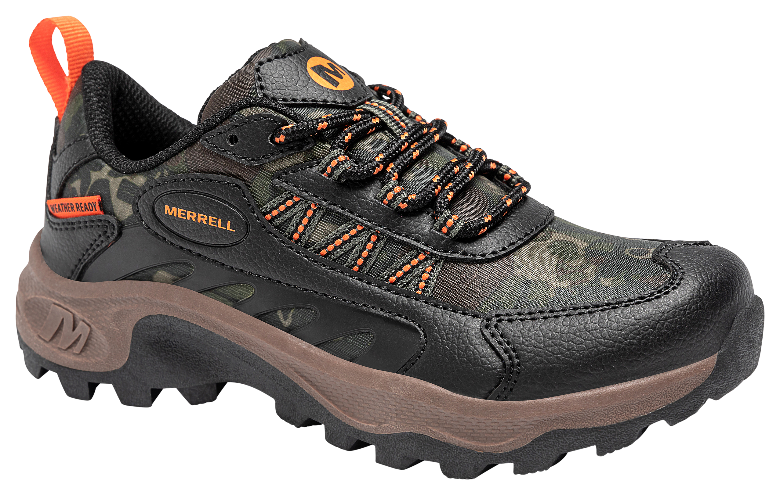Image of Merrell Stowe Low Hiking Shoes for Boys - Camo - 2 Kids
