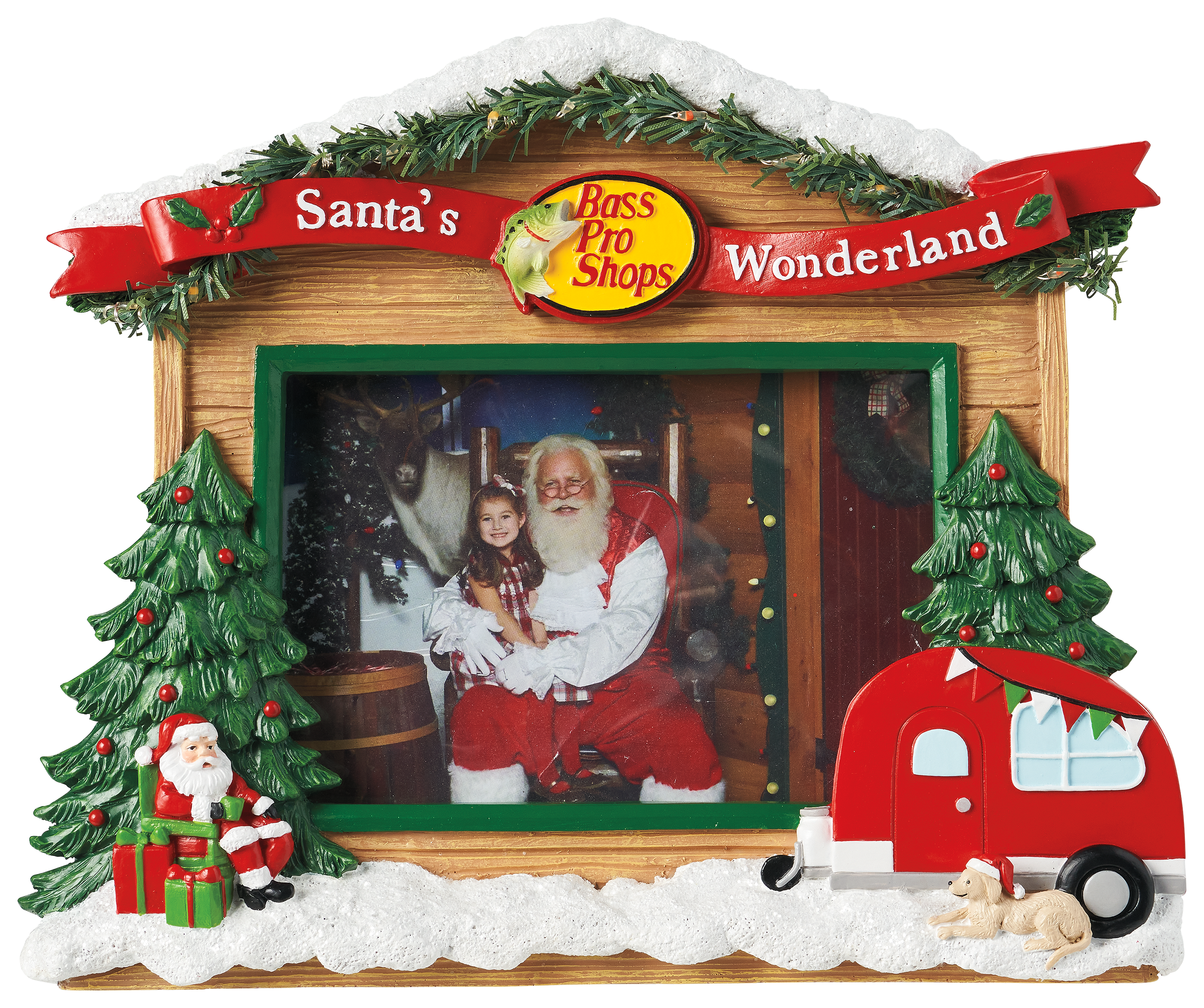 BASS PRO SHOPS Santa's Wonderland Camper Picture Frame