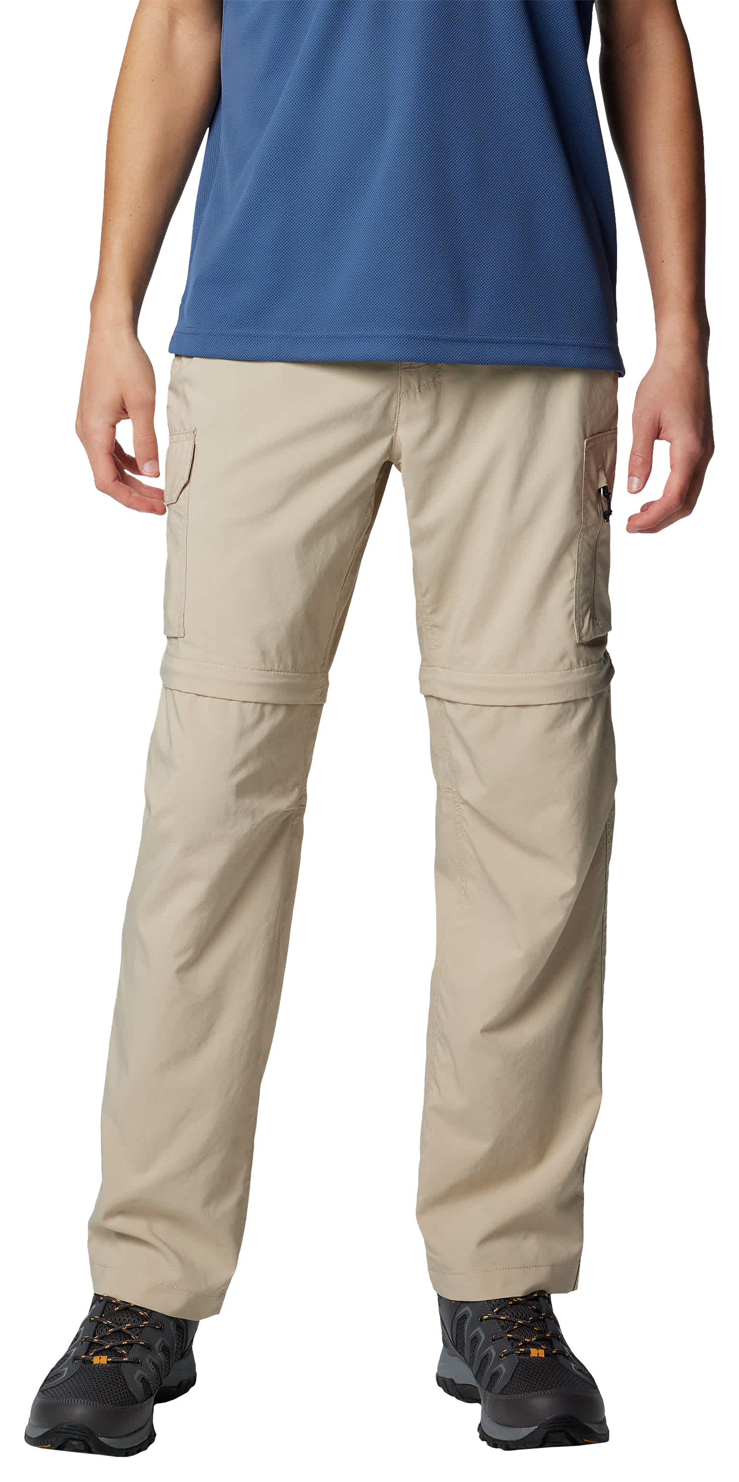 Image of Columbia Silver Ridge Utility Convertible Pants for Men - Ancient Fossil - 32x30